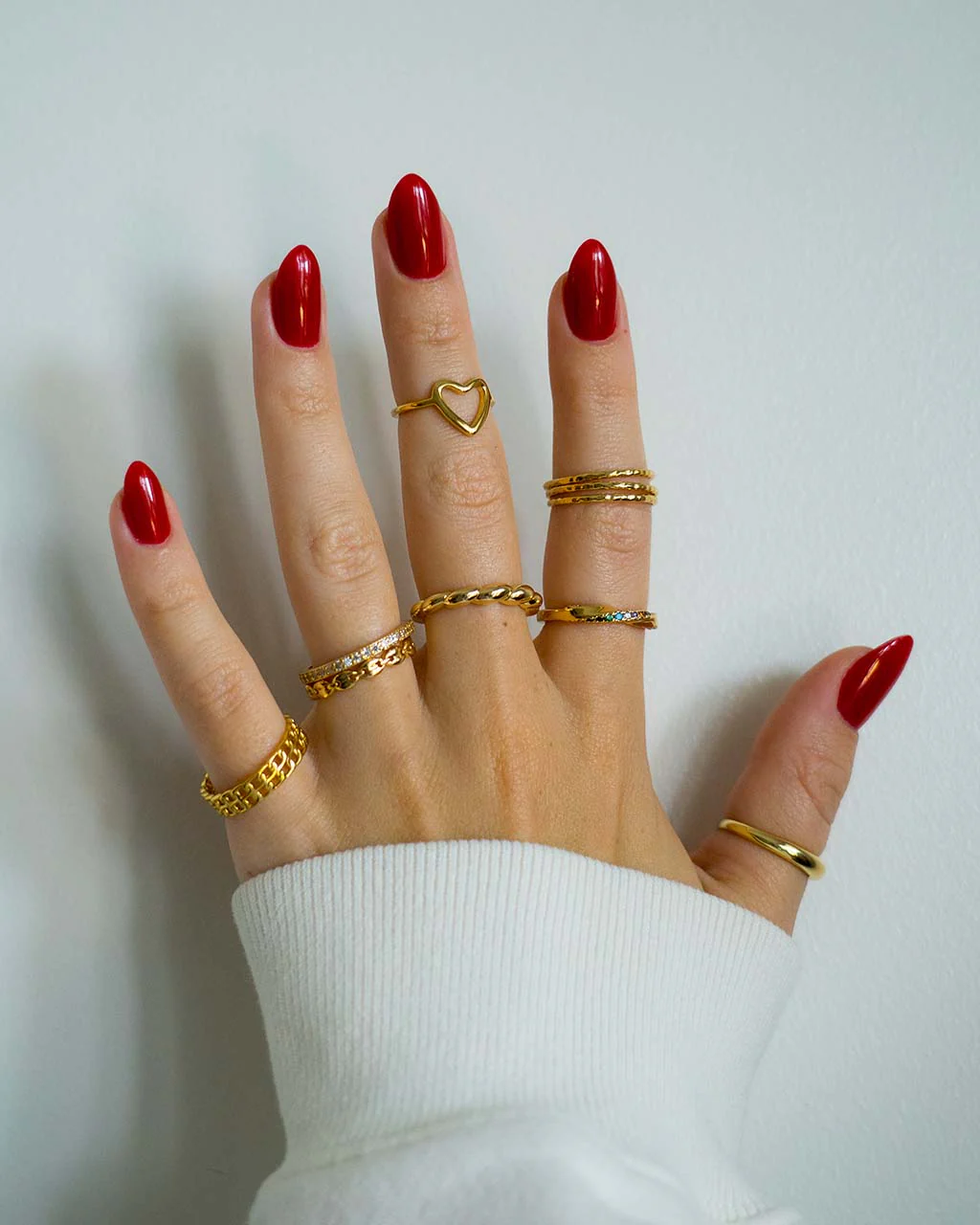 Textured Triple Band Ring Set by Sterling Forever - Image 2