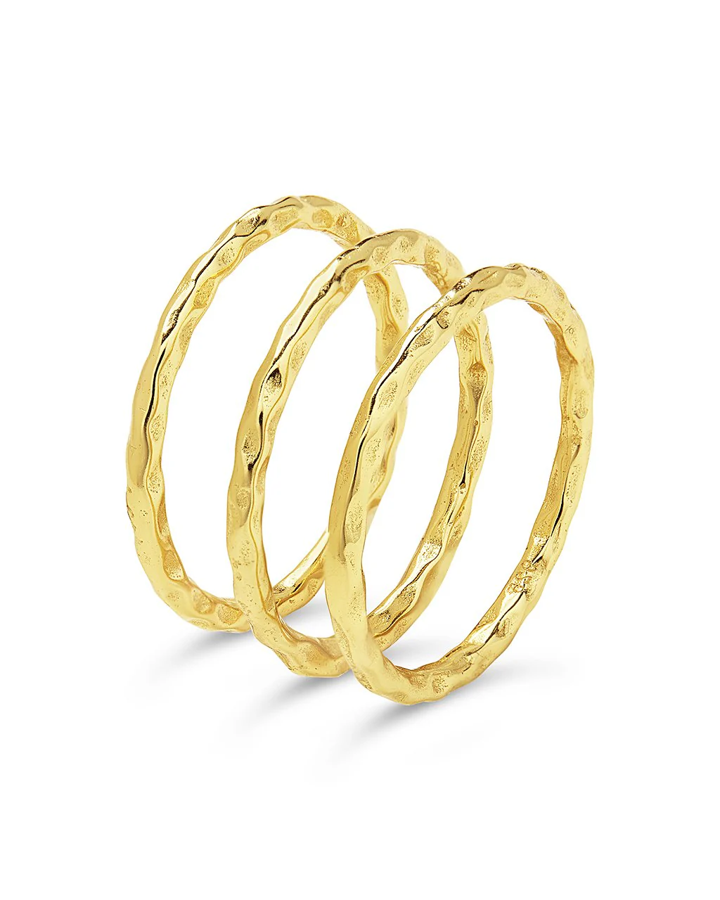 Textured Triple Band Ring Set by Sterling Forever - Image 3