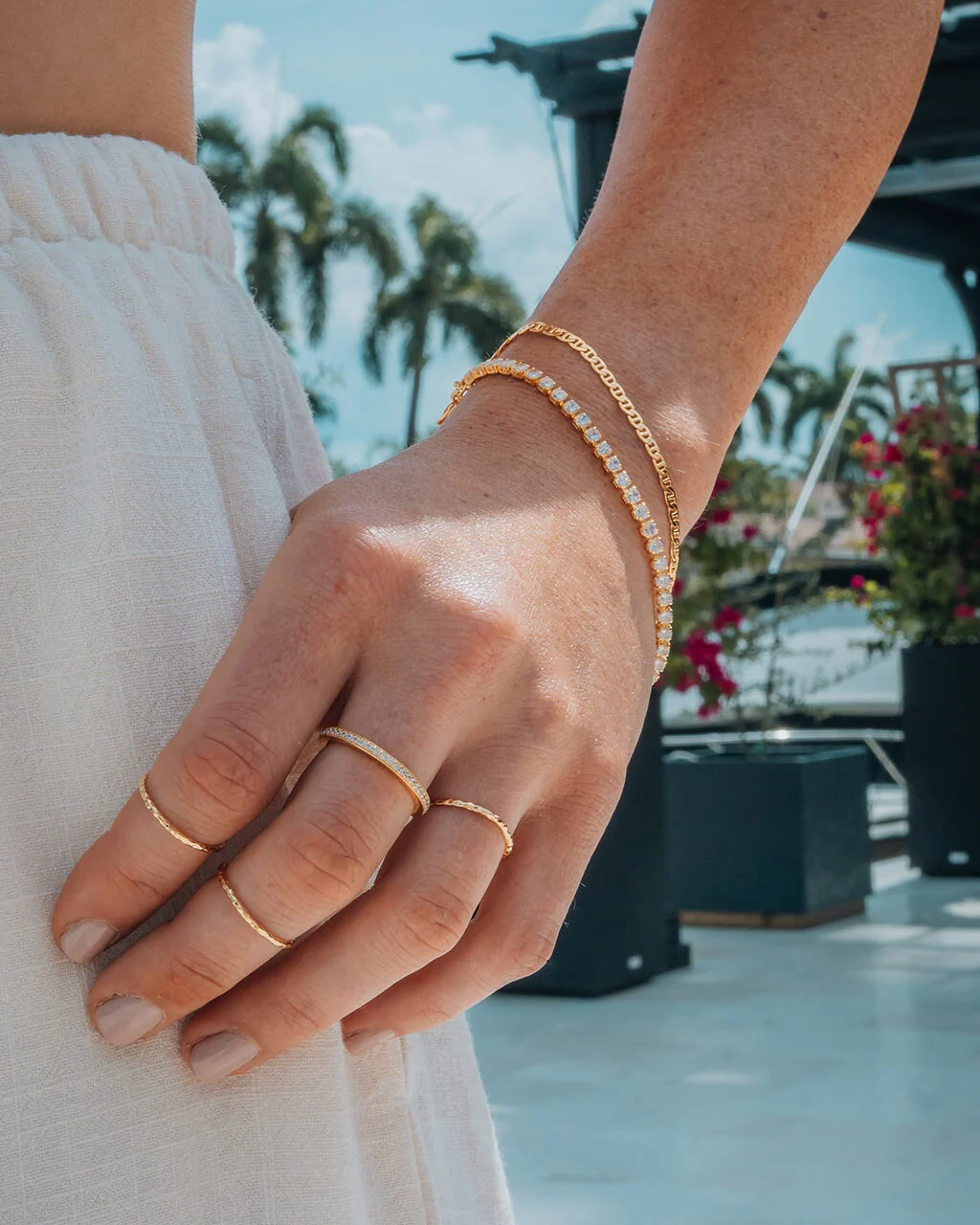 Textured Triple Band Ring Set by Sterling Forever - Image 4