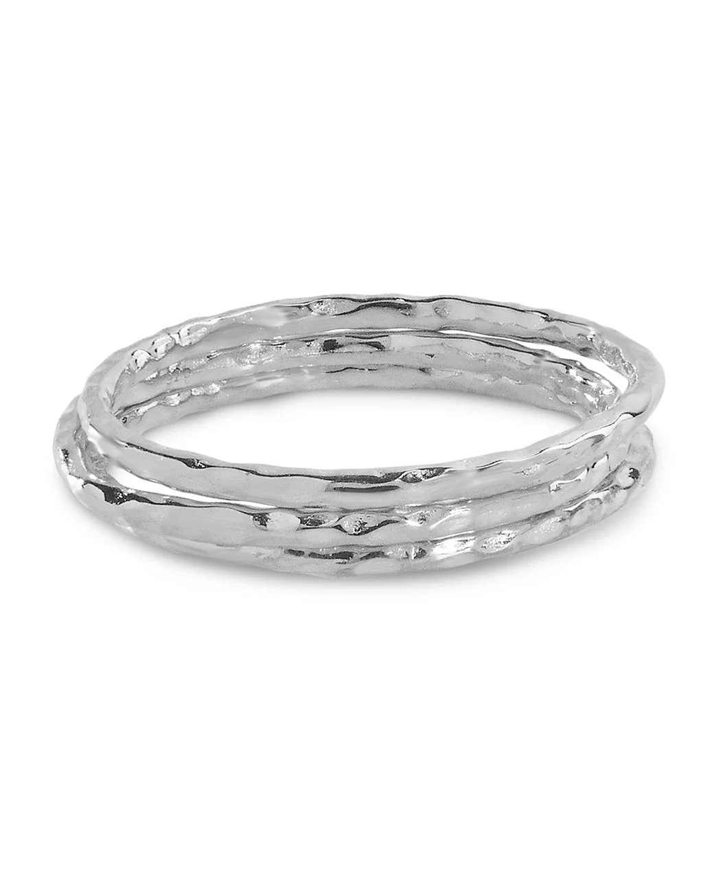 Textured Triple Band Ring Set by Sterling Forever - Image 9