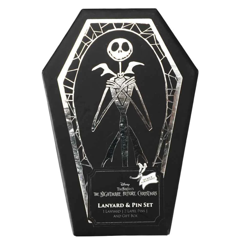 The Nightmare Before Christmas Master of Fright Lapel Pins & Lanyard Coffin Box Set - Image 5