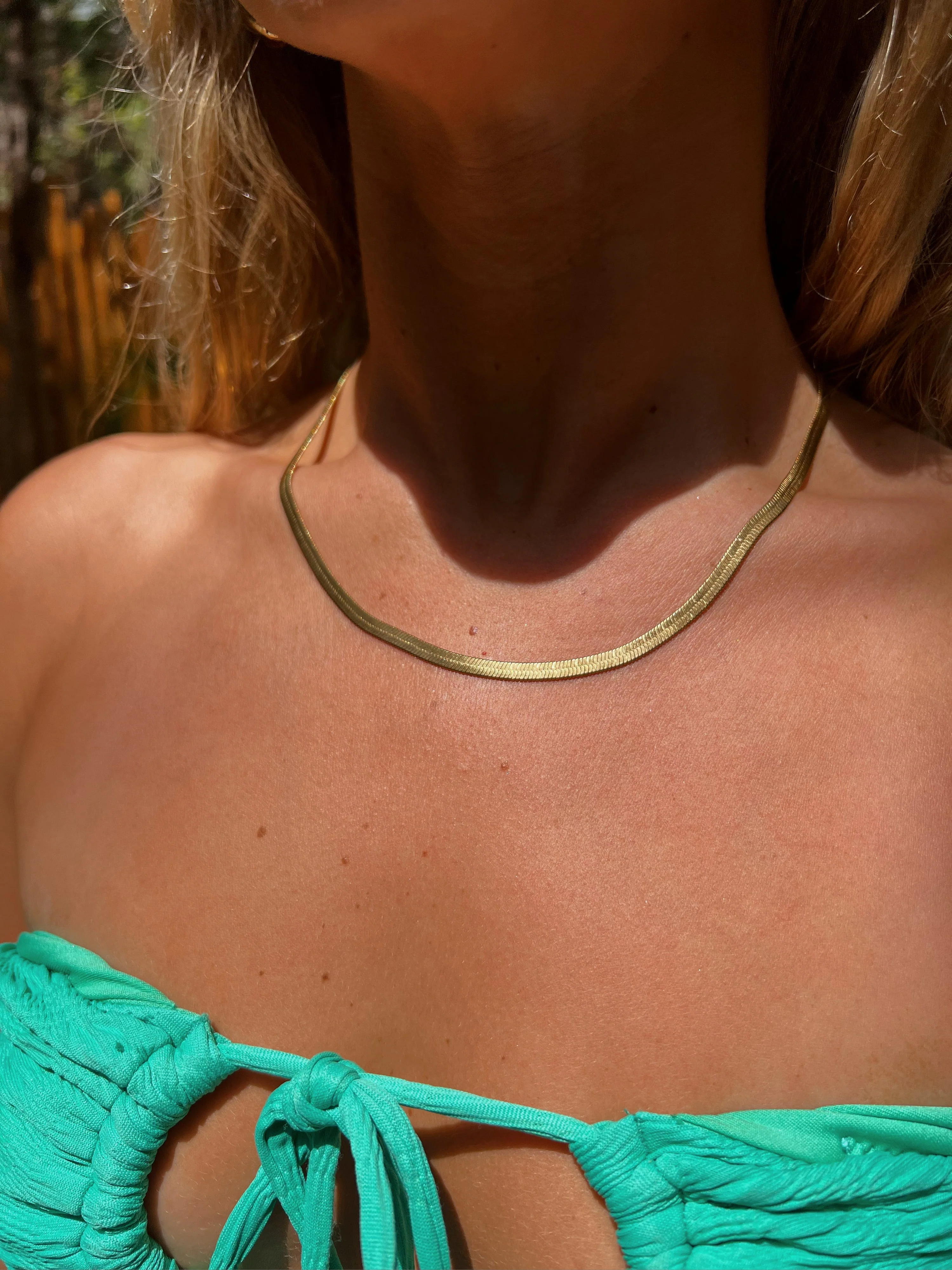 Thick Herringbone Chain by Toasted Jewelry - Image 2
