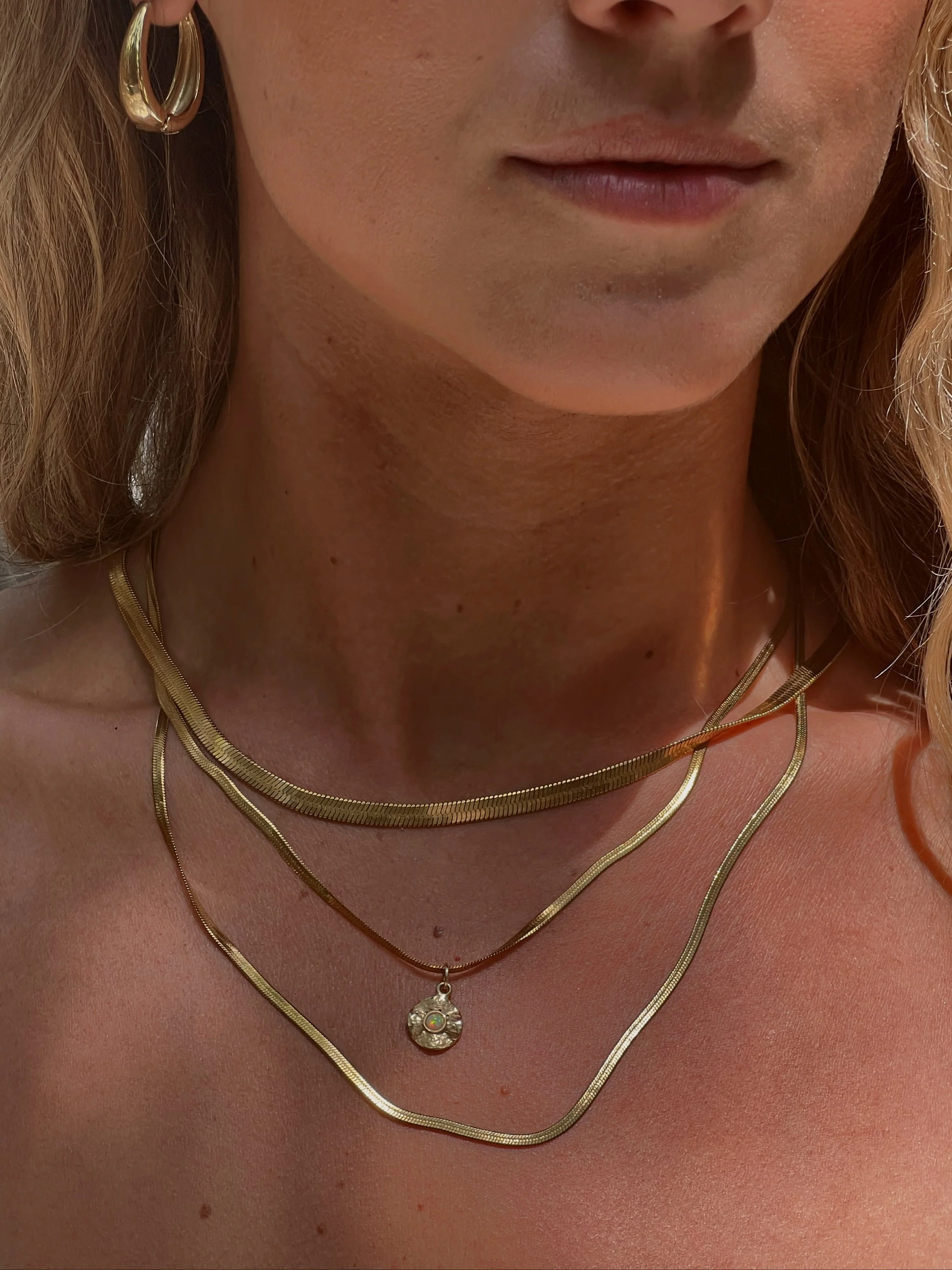 Thick Herringbone Chain by Toasted Jewelry - Image 3