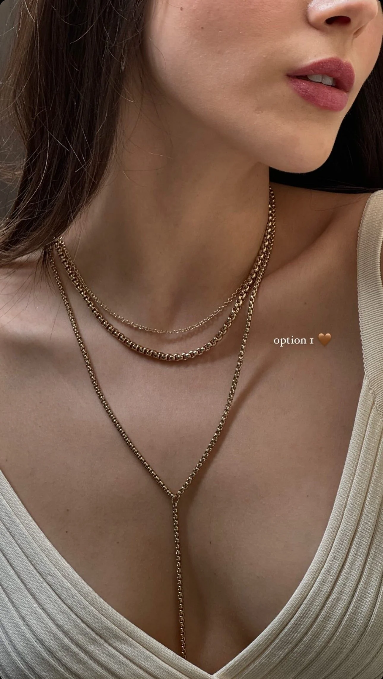 Thin Luciana Box Chain Lariat by eklexic jewelry - Image 2