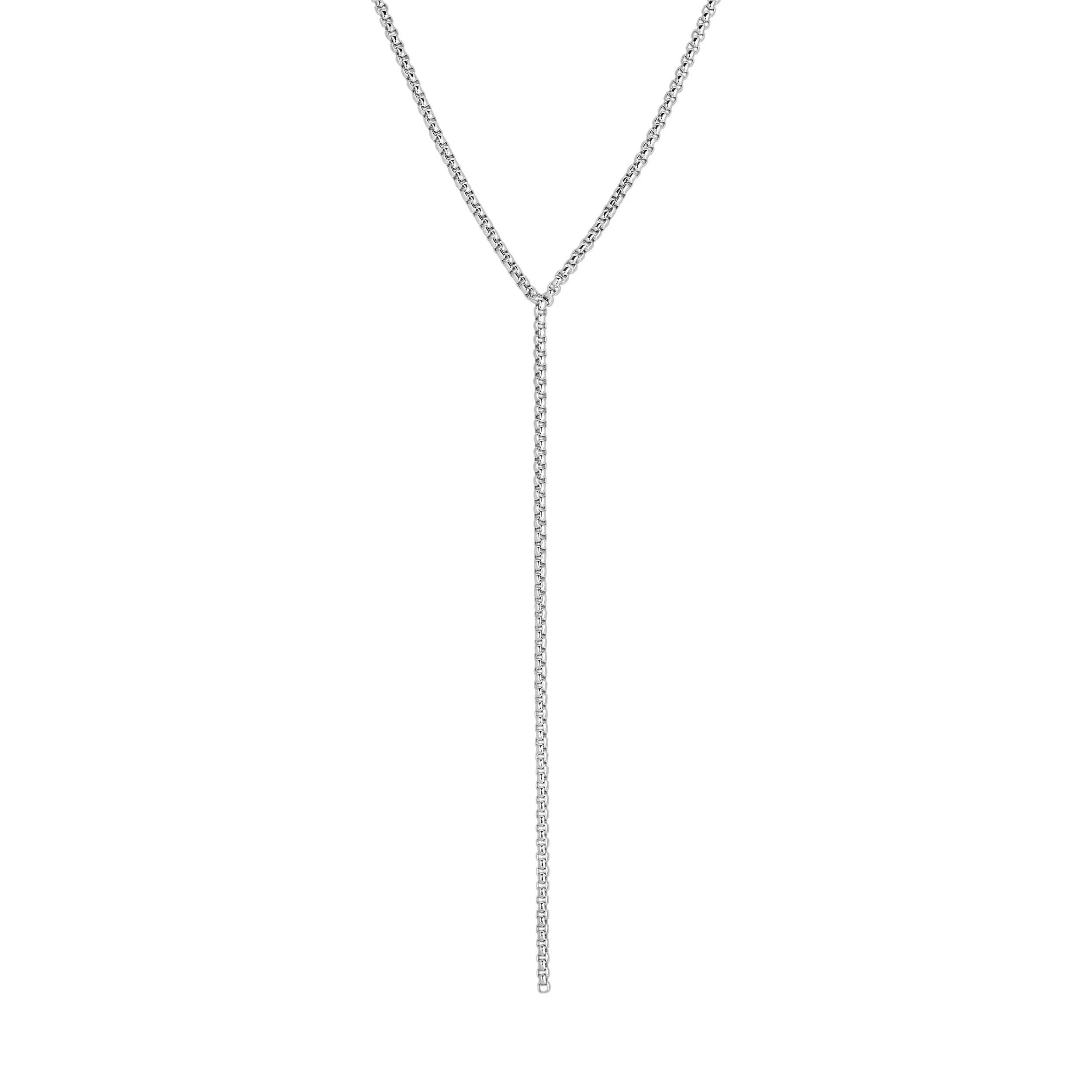 Thin Luciana Box Chain Lariat by eklexic jewelry - Image 5