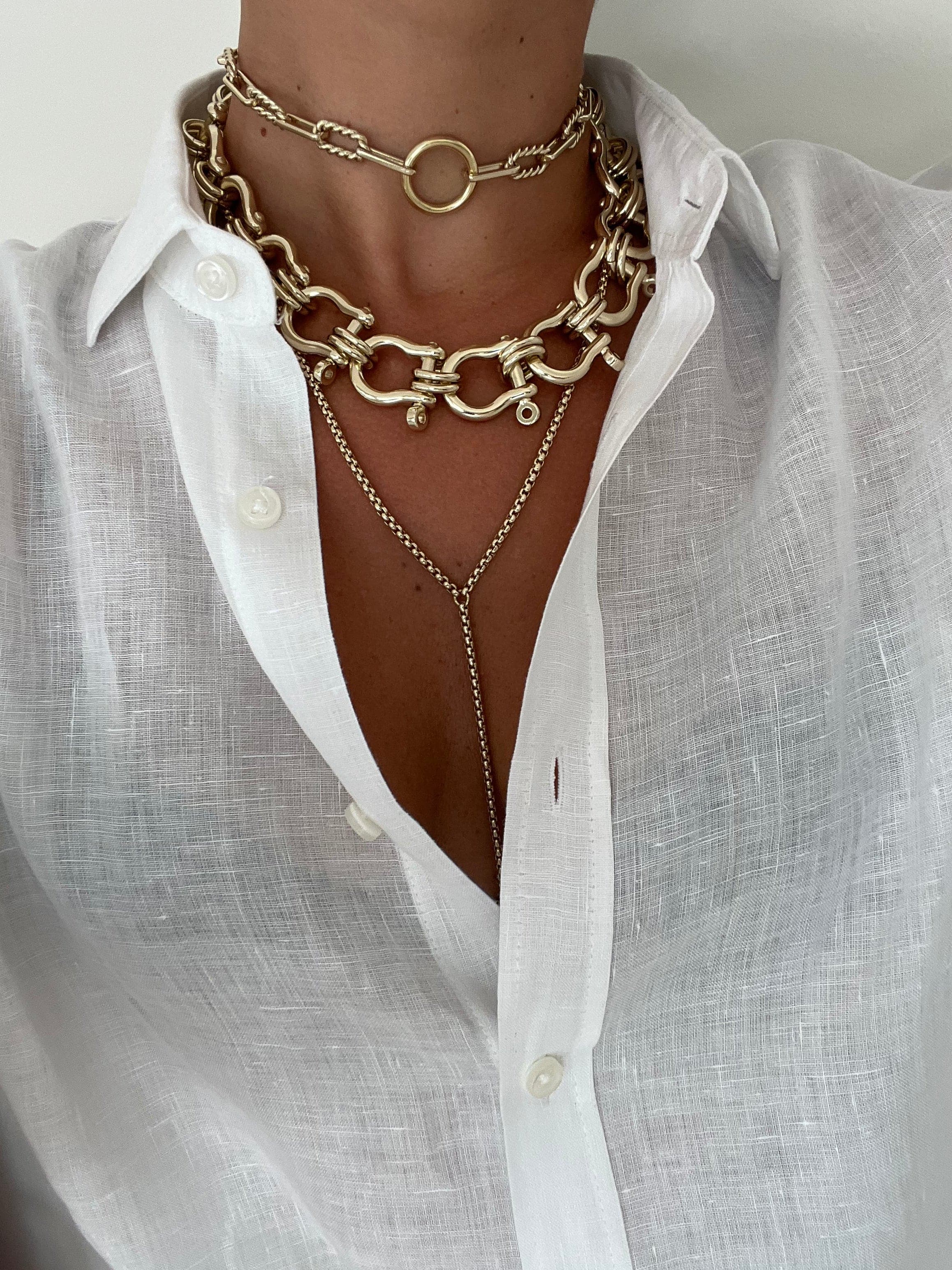 Thin Luciana Box Chain Lariat by eklexic jewelry - Image 7