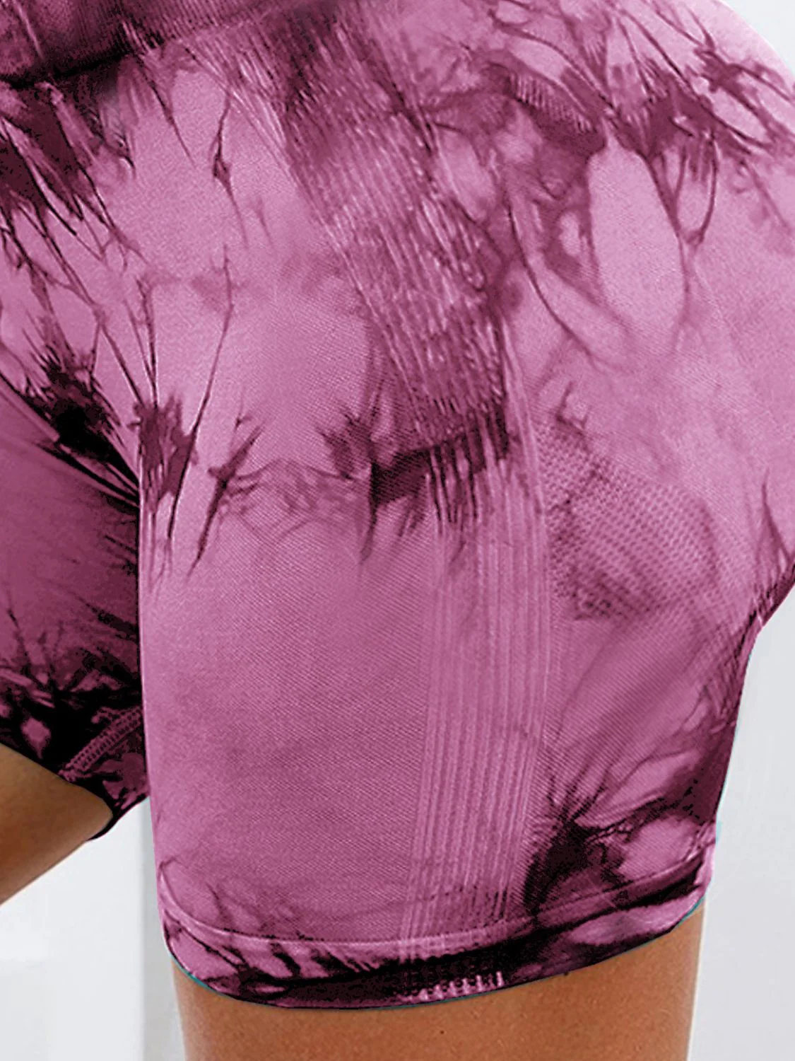 Tie-Dye High Waist Active Shorts - Image 28
