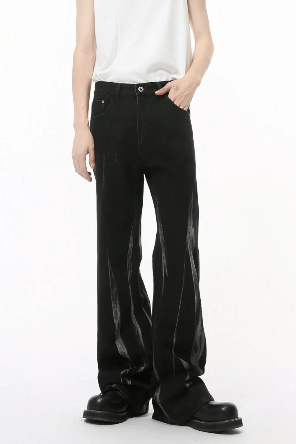 Tie-Dye Jeans with Pockets - Image 2