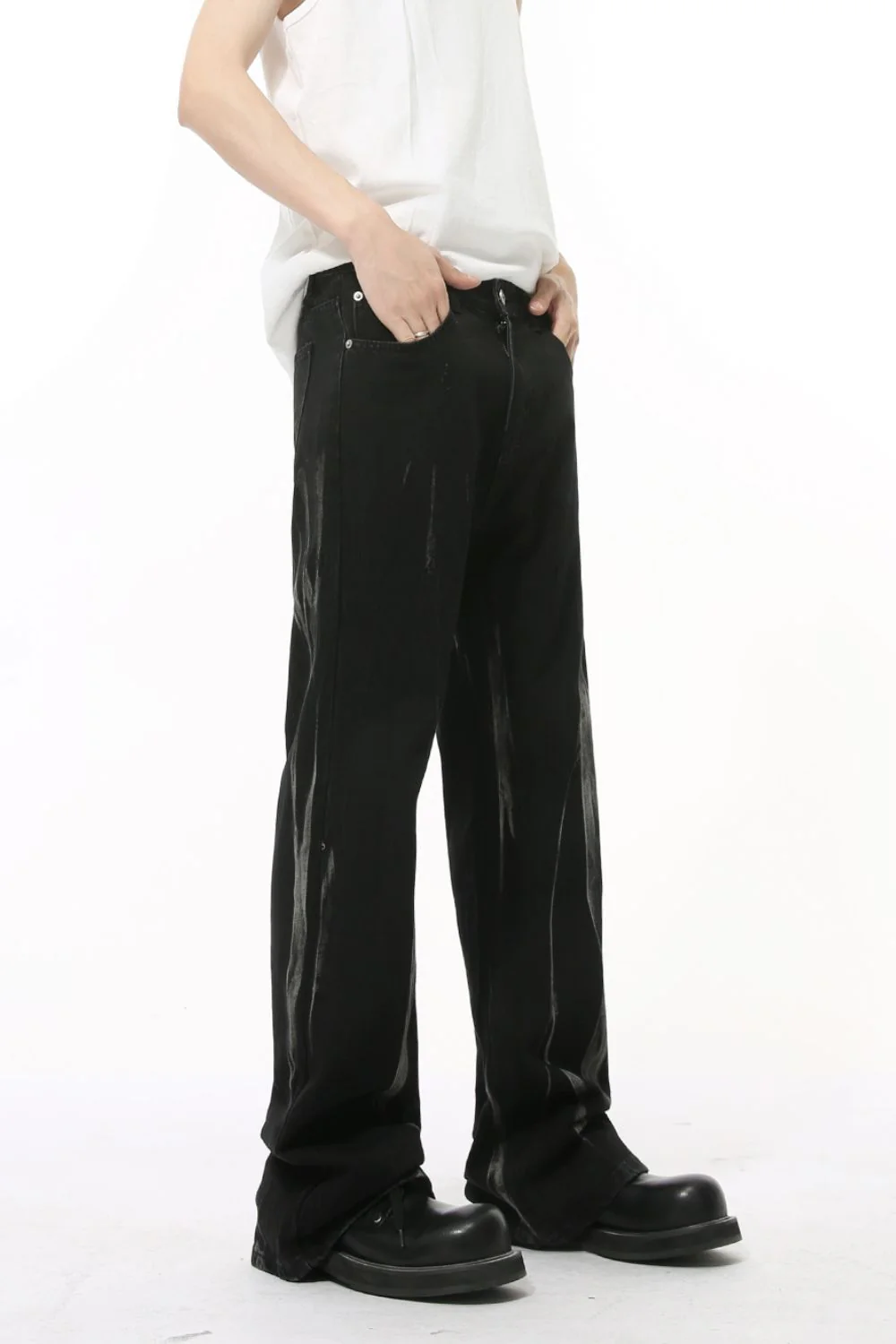 Tie-Dye Jeans with Pockets - Image 3