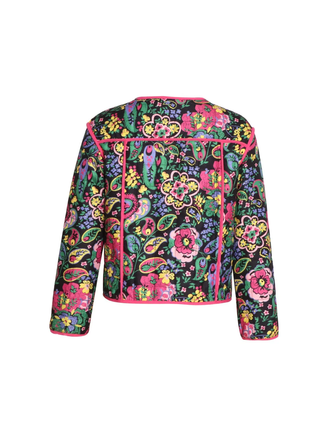 Tied Printed Long Sleeve Jacket - Image 3