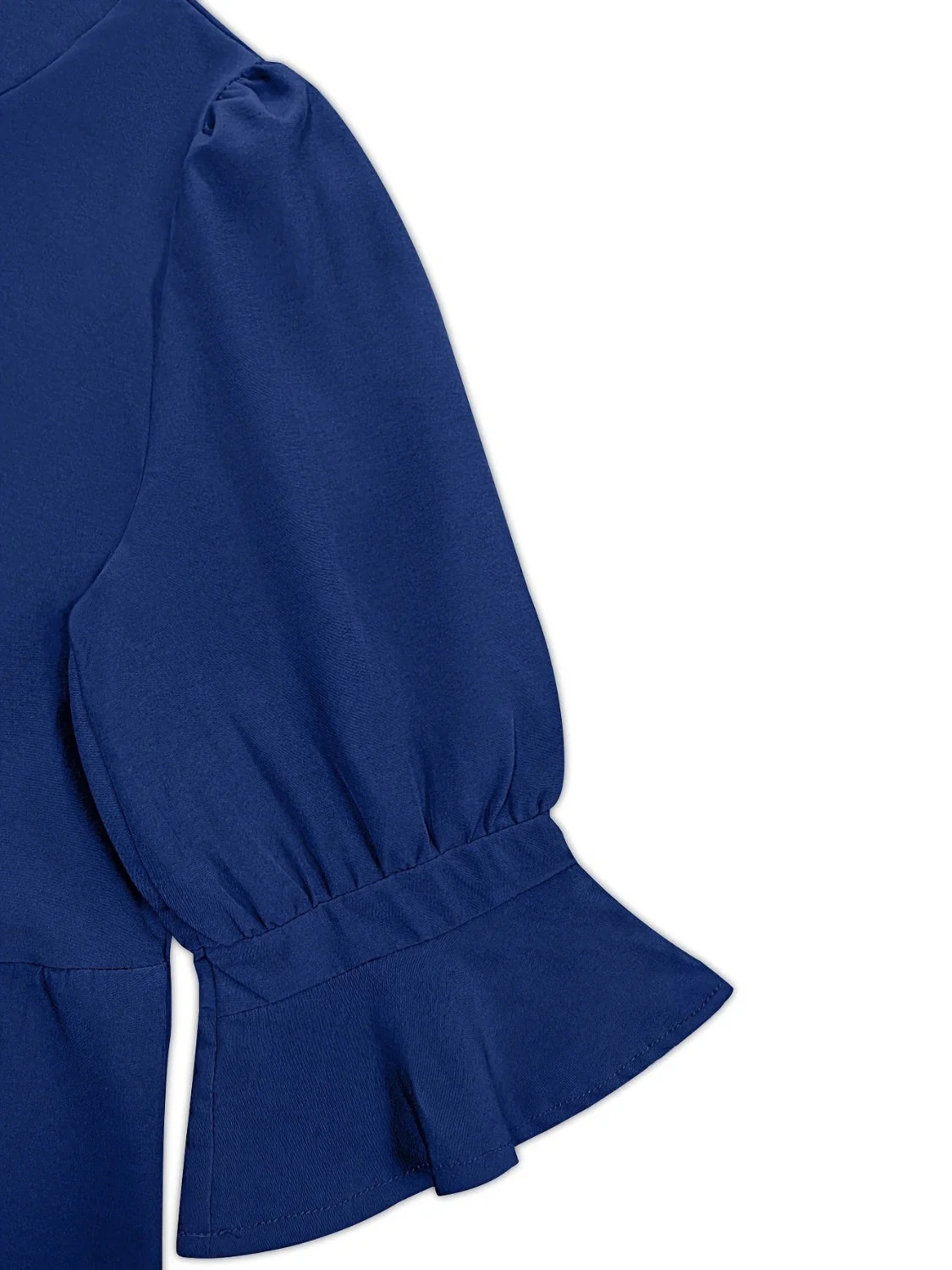 Tiered Notched Half Sleeve Dress - Image 3