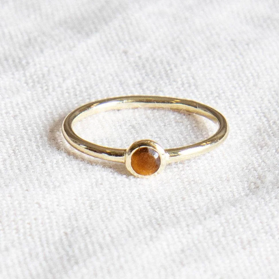 Tiger Eye Silver or Gold Ring by Tiny Rituals - Image 8