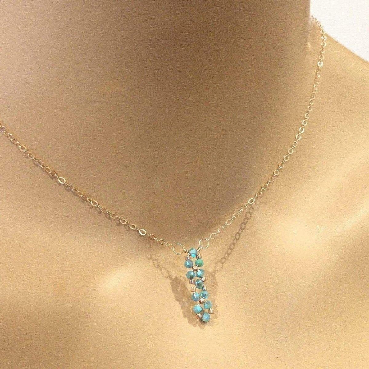 Tiny Super Sparkly Rock Candy Crystal Bar Necklace by Alexa Martha Designs - Image 5
