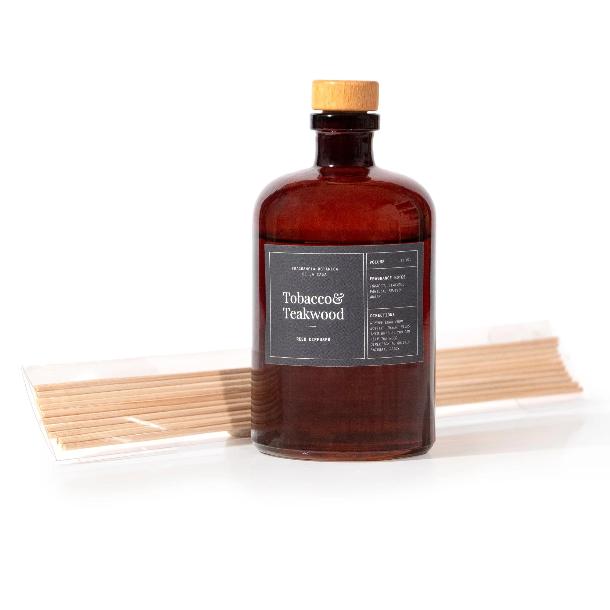 Tobacco & Teakwood Reed Diffuser by Andaluca Home - Image 2