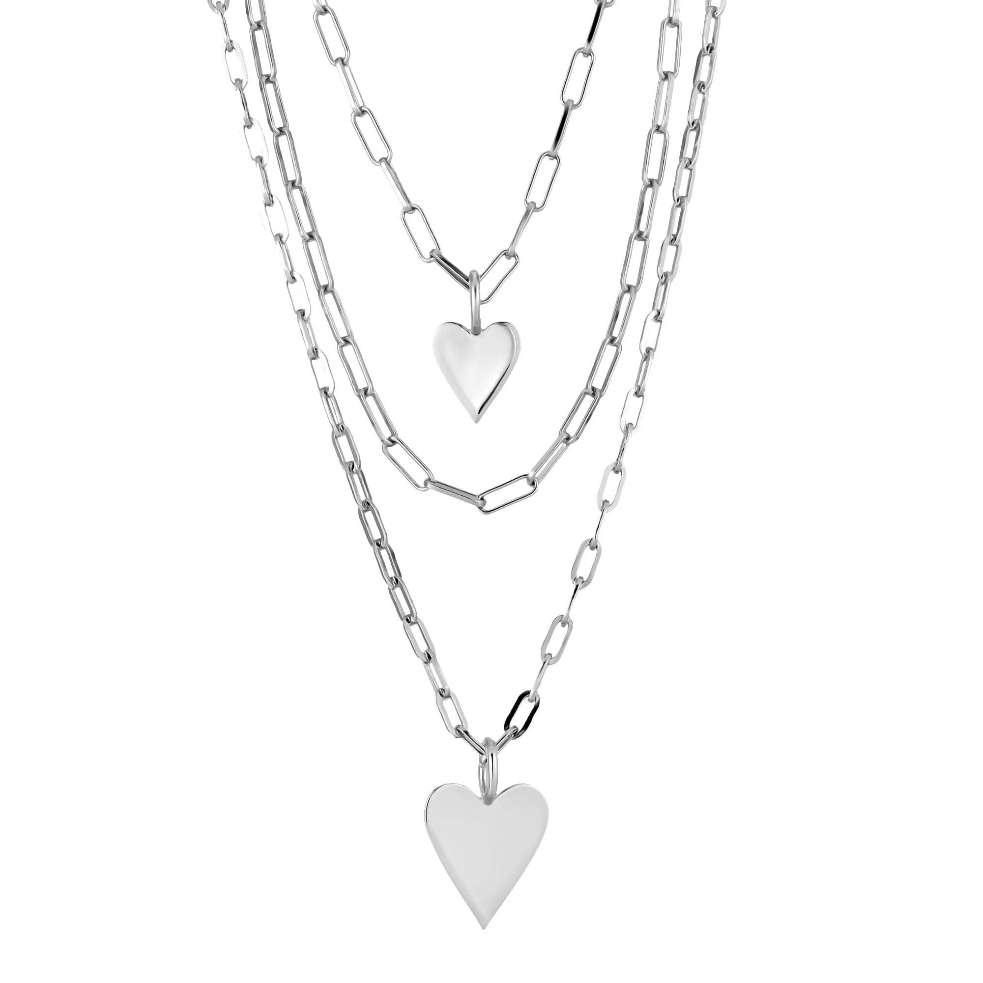 Triple Layer Small and Medium Helena Pendant Necklace by eklexic jewelry - Image 2