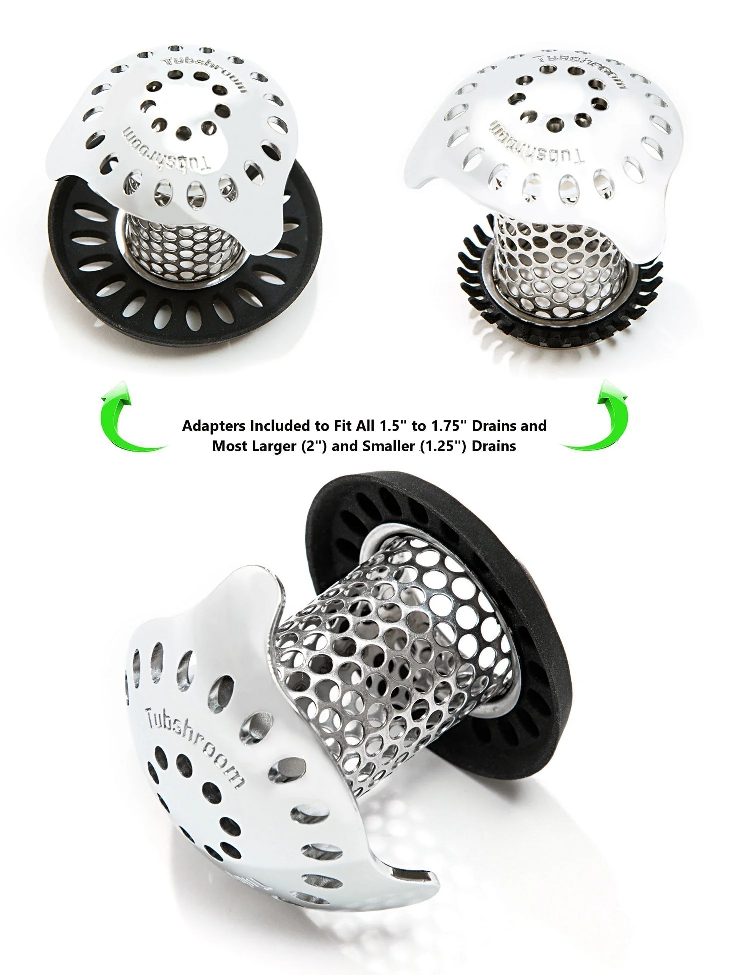TubShroom Ultra (Stainless) Hair Catcher to Prevent Clogged Tub Drains by TubShroom.com - Image 5