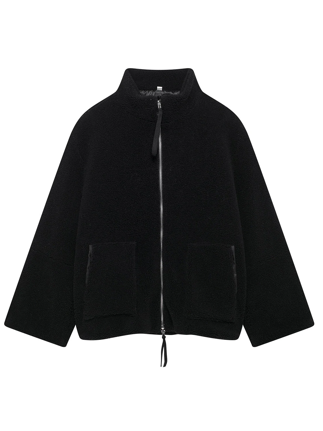 Turtleneck Zip Up Long Sleeve Plush Jacket - Image 20