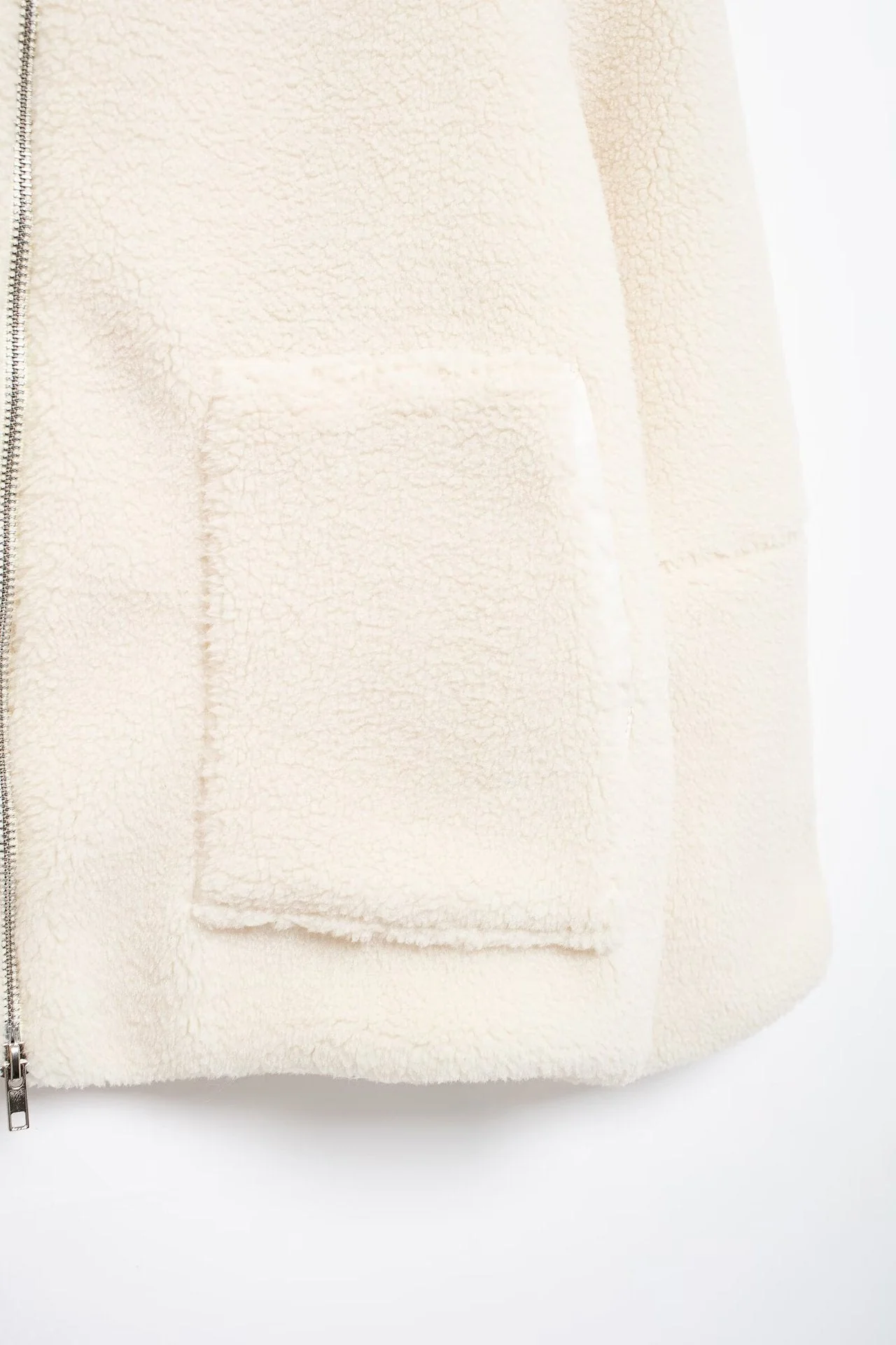 Turtleneck Zip Up Long Sleeve Plush Jacket - Image 25