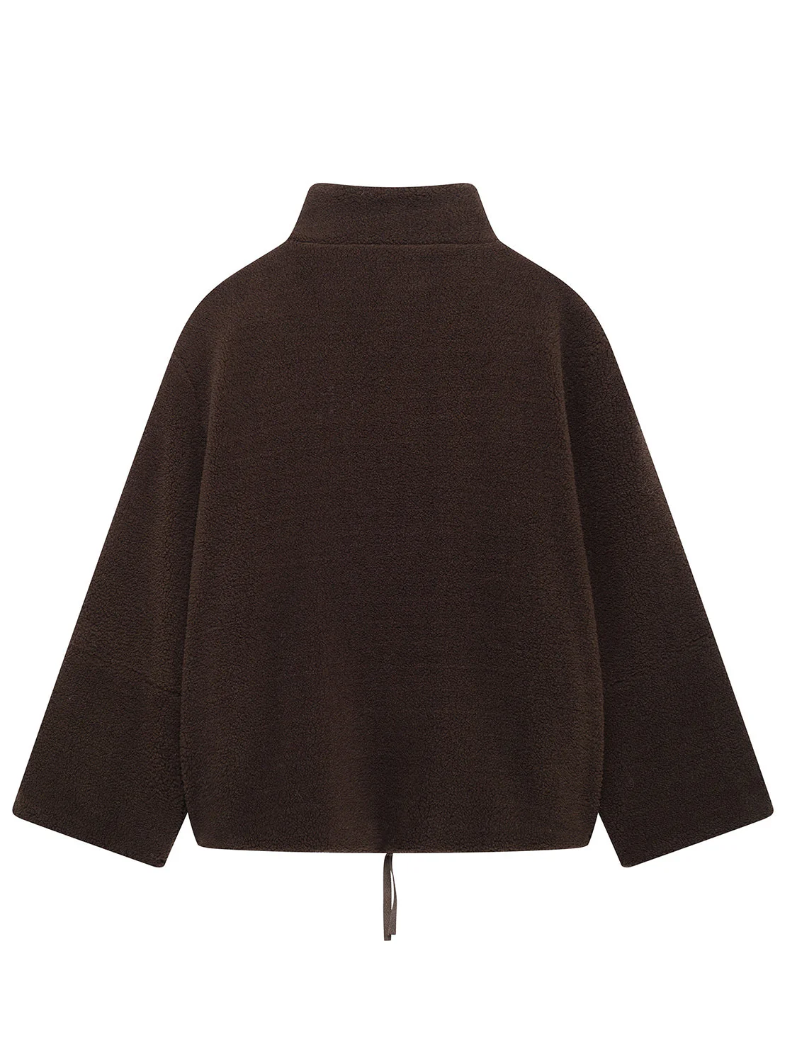 Turtleneck Zip Up Long Sleeve Plush Jacket - Image 30