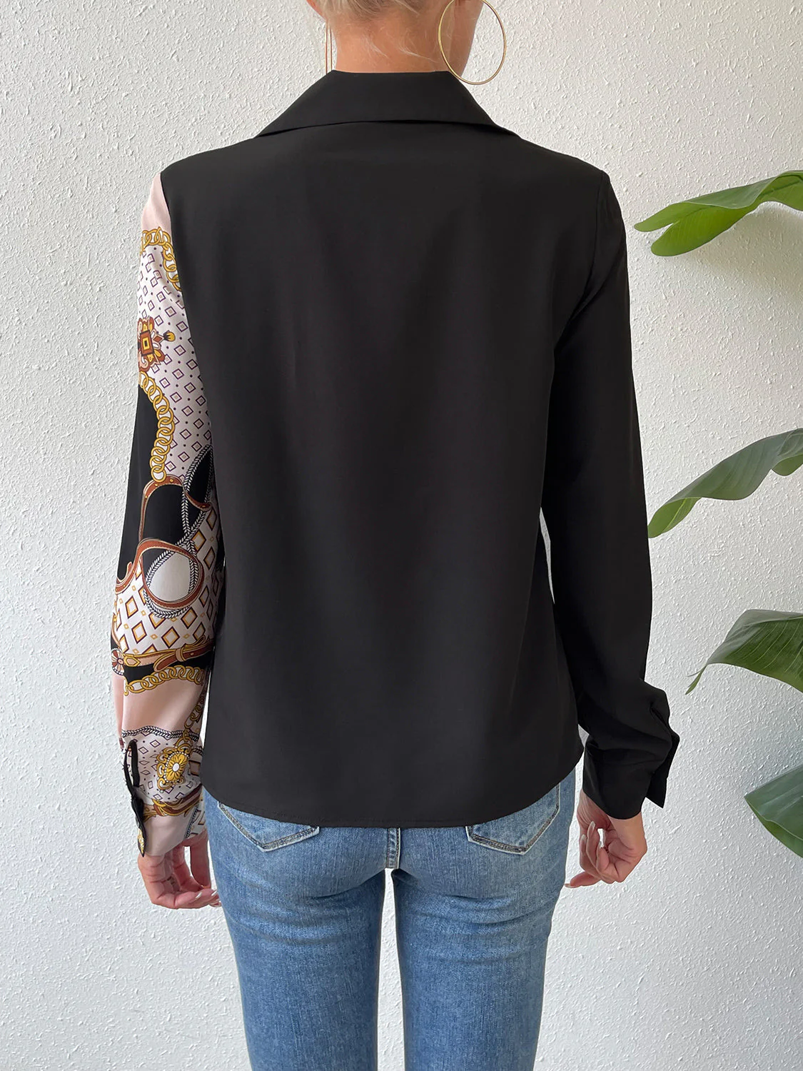 Twist Front Collared Blouse - Image 2