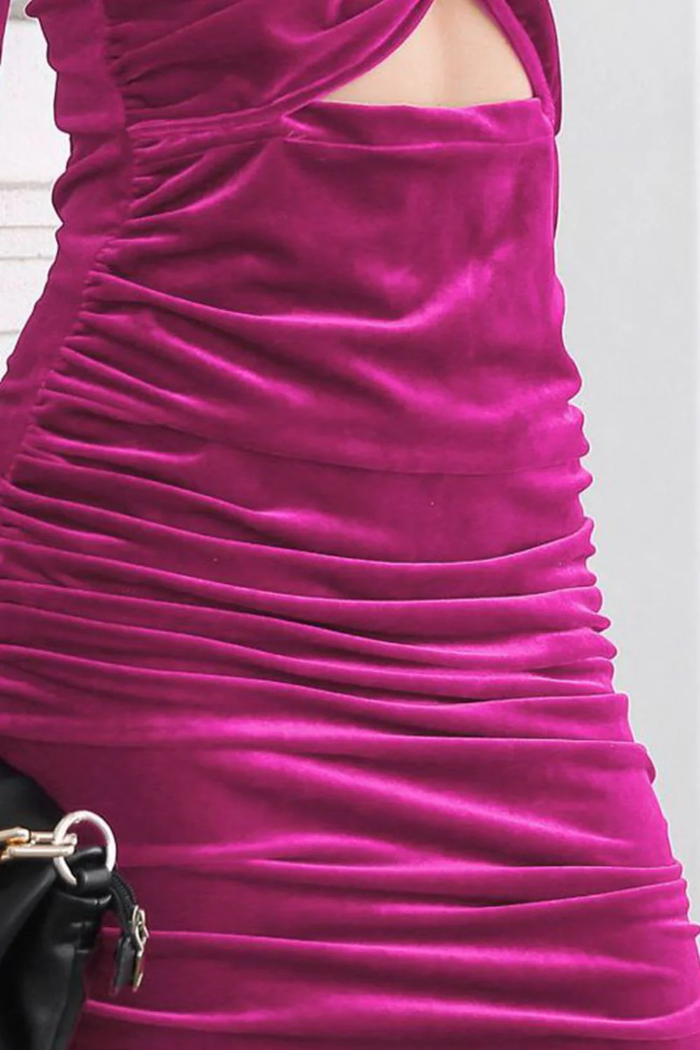 Twist Front Cutout Long Sleeve Dress - Image 3