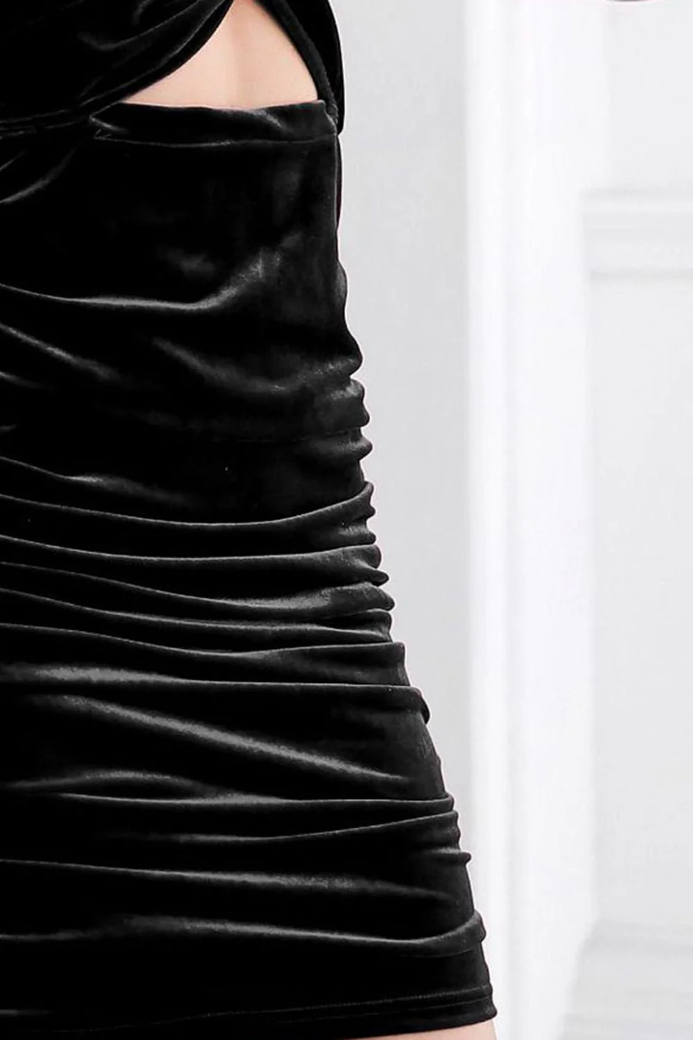 Twist Front Cutout Long Sleeve Dress - Image 9
