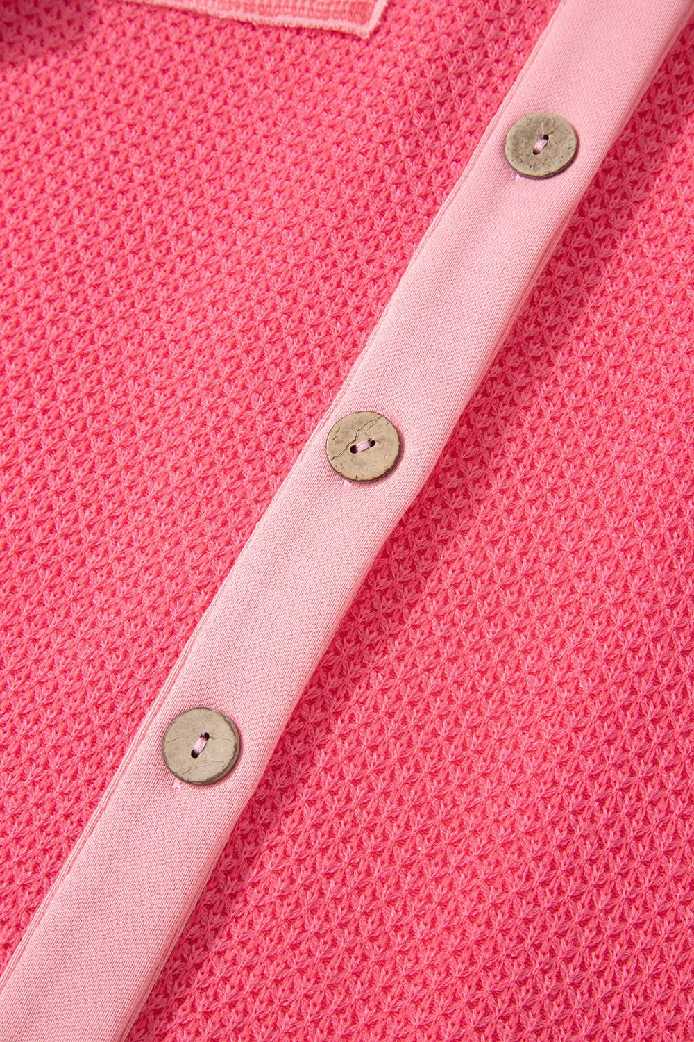 Two Tone Button Up Drop Shoulder Shacket - Image 9