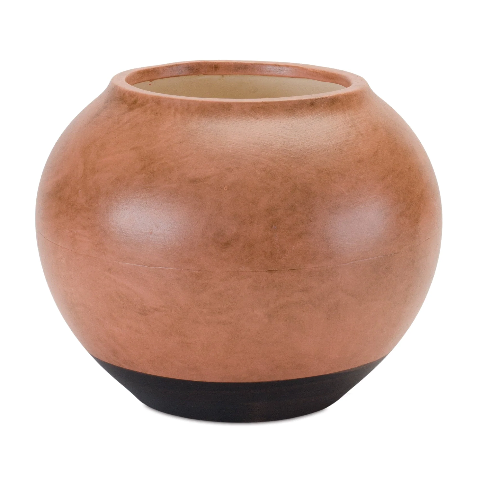 Two Tone Ceramic Vase 8.75"D - Image 2