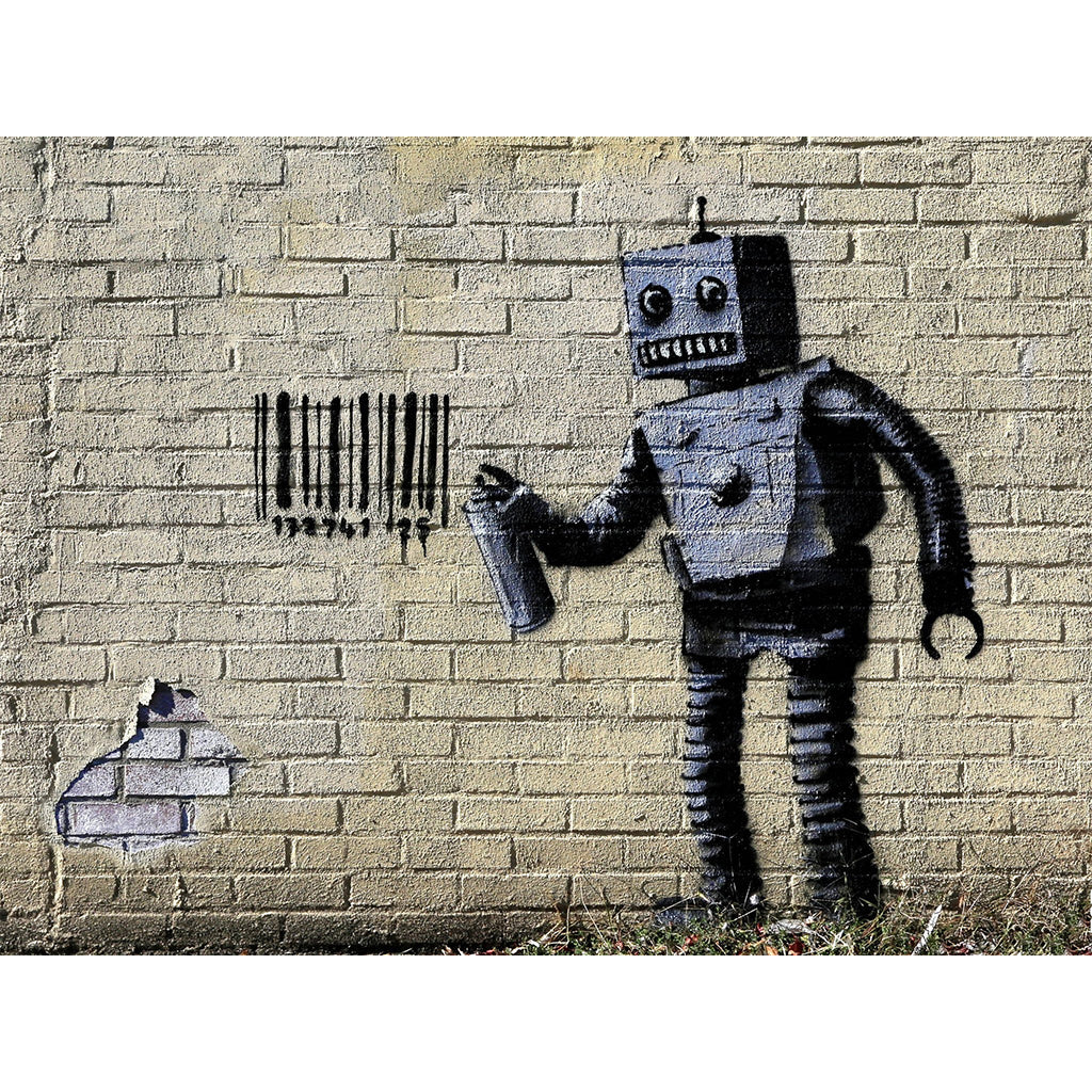 Urban Art Graffiti - Banksy Tagging Robot - Image 2