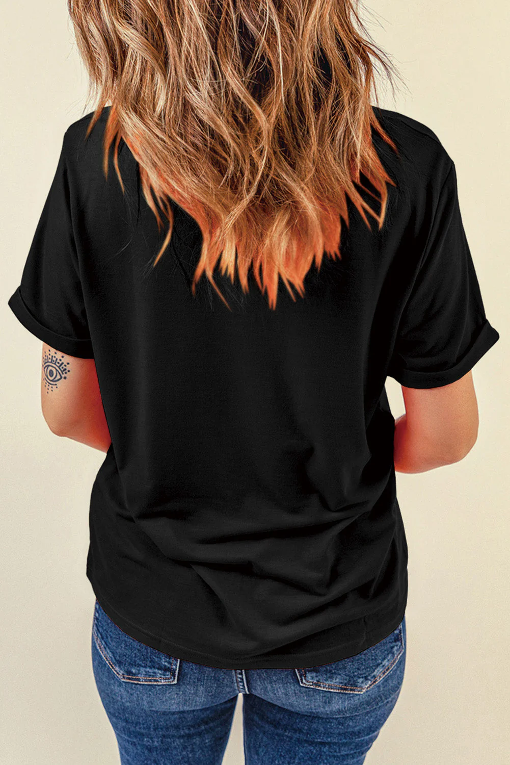 US Flag Round Neck Short Sleeve T-Shirt - Image 4