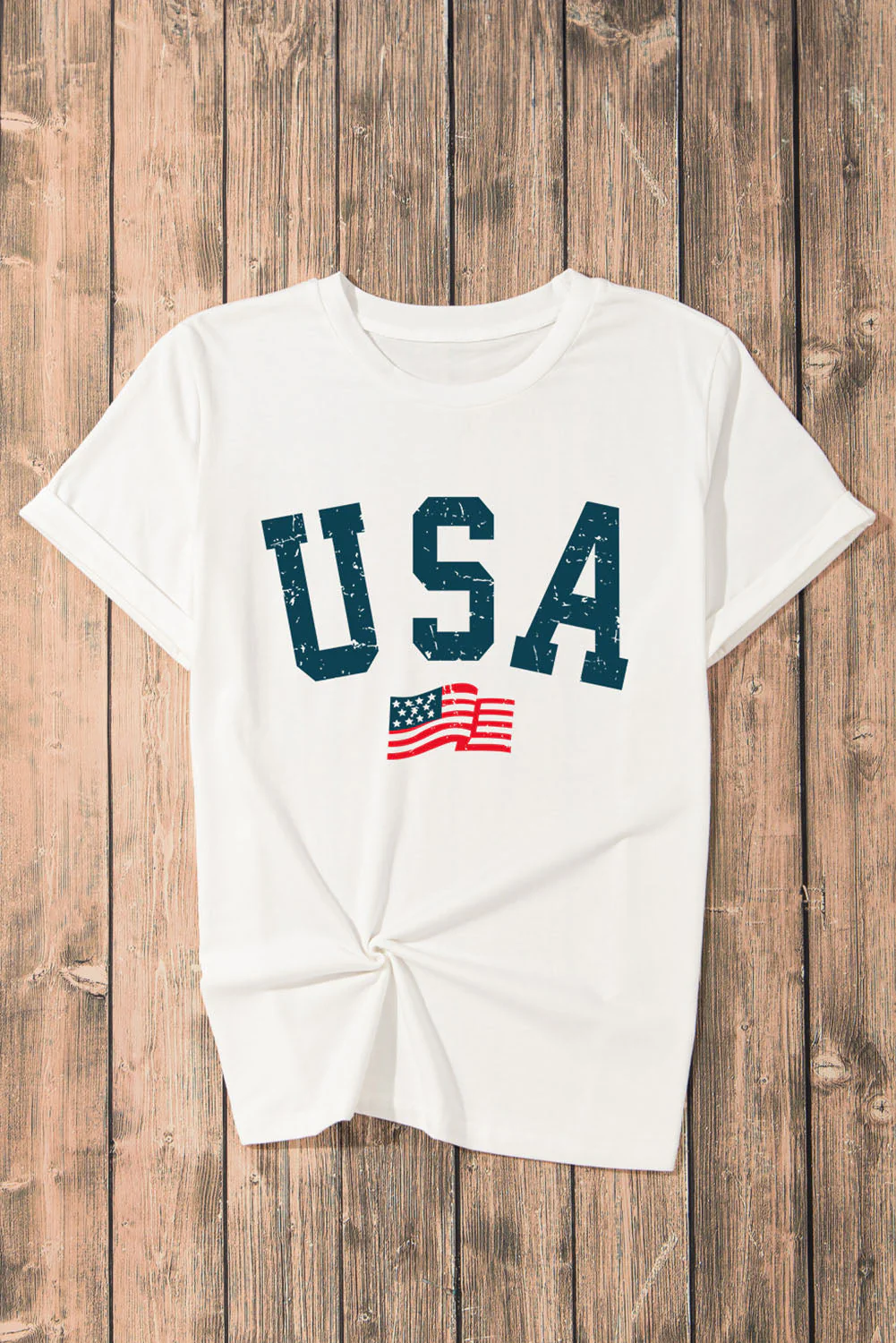 USA Round Neck Short Sleeve T-Shirt - Image 5