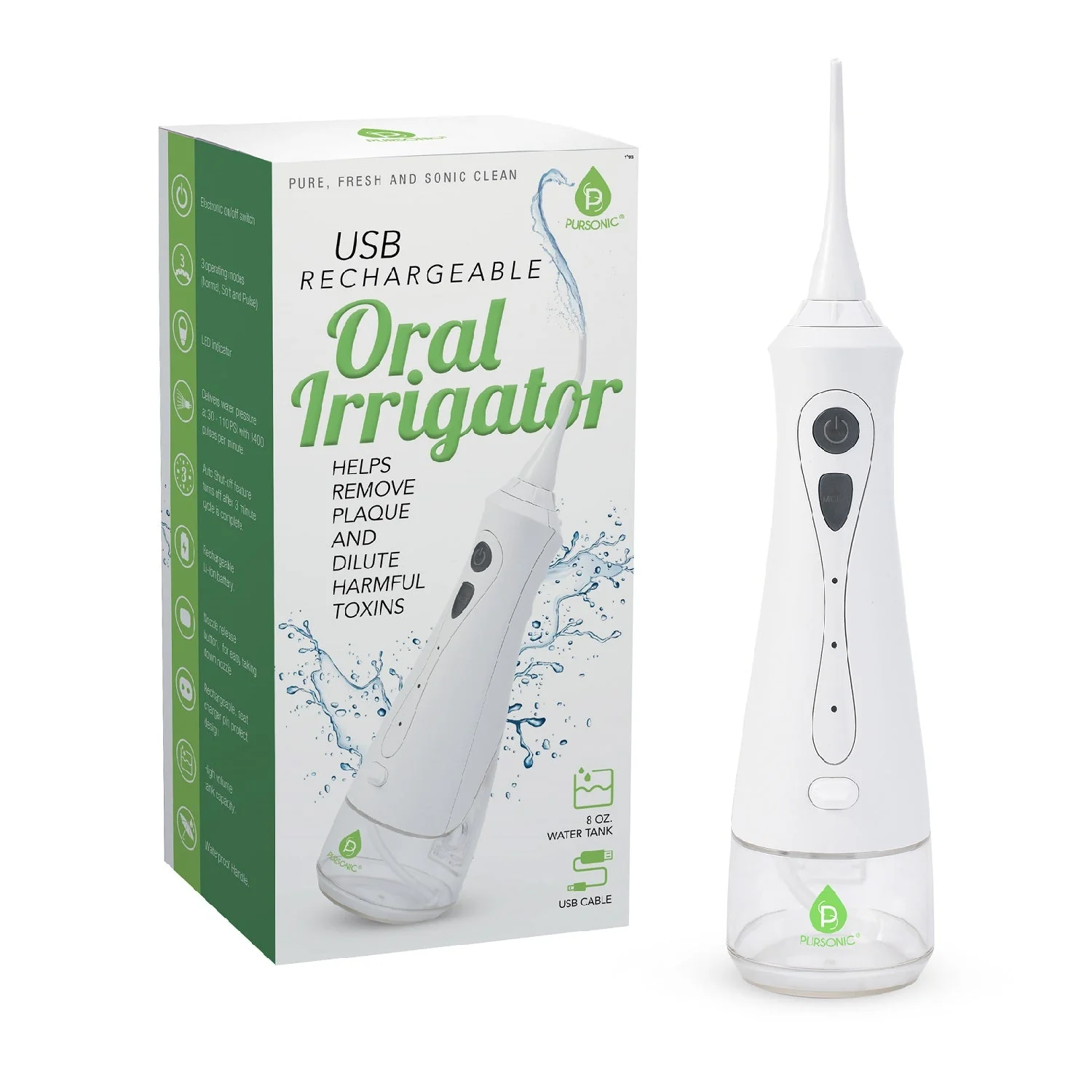 USB Rechargeable Oral Irrigator by Pursonic - Image 3