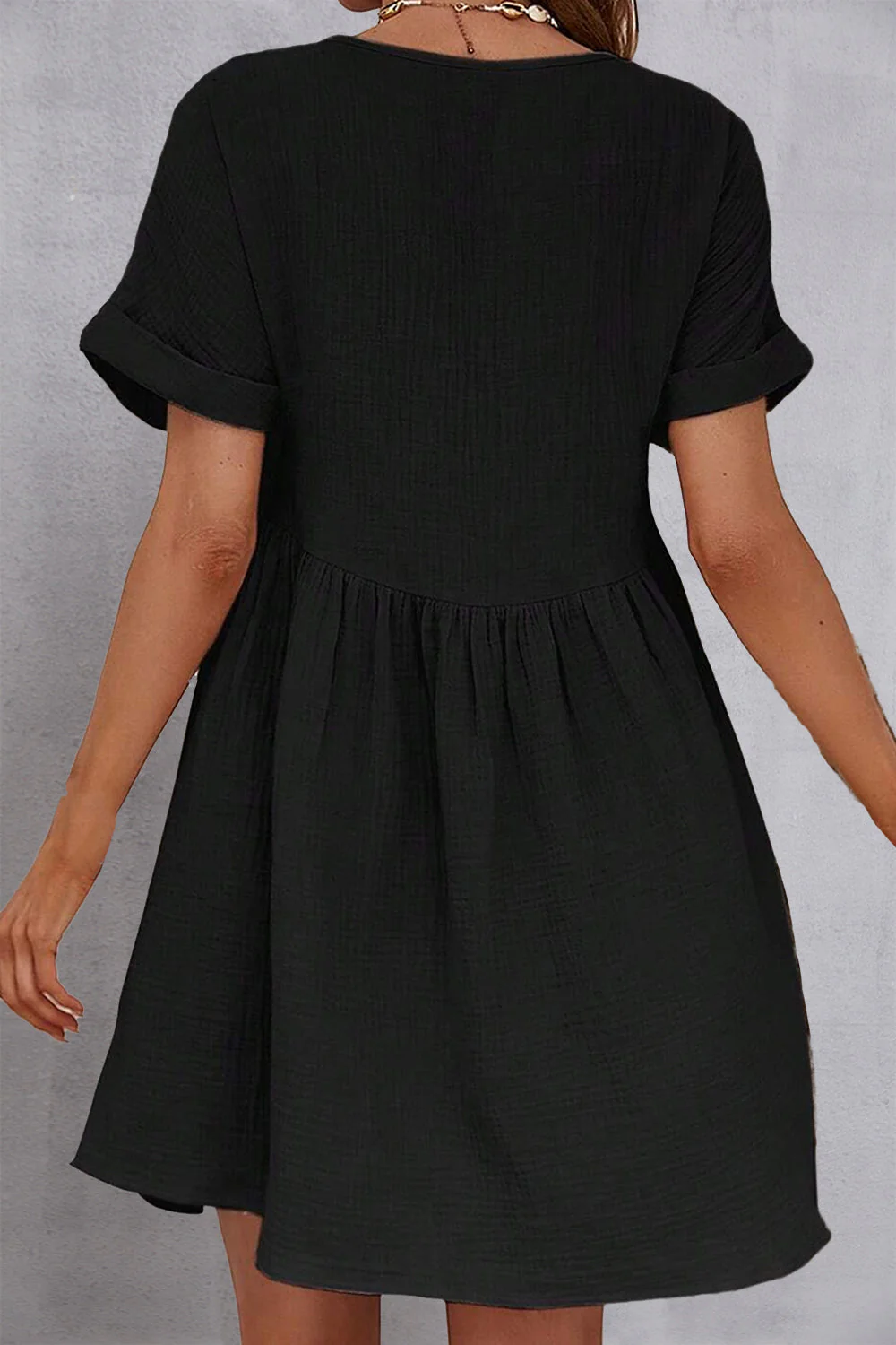 V-Neck Short Sleeve Dress - Image 6