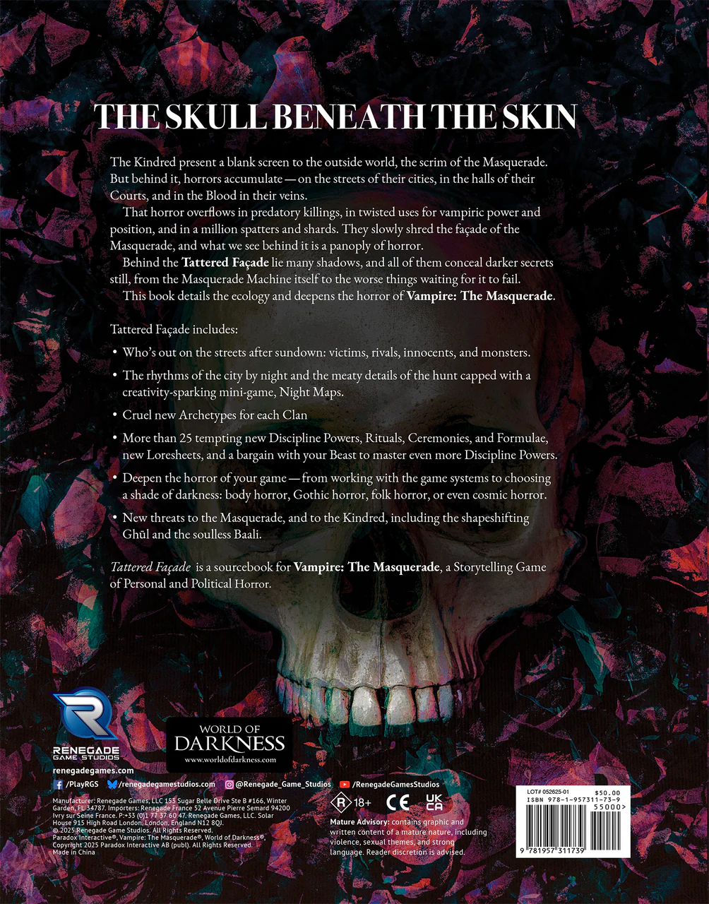 Vampire: The Masquerade - 5th Edition - Tattered Façade Sourcebook - Image 3
