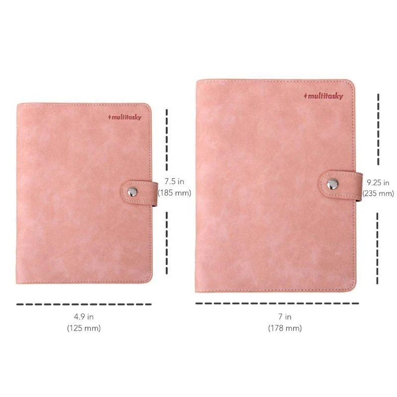 Vegan Leather Organizational Notebook/Journal A5/A6 (3 Paper Options) by Multitasky - Image 24
