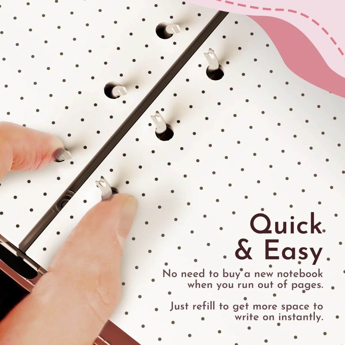 Vegan Leather Organizational Notebook/Journal A5/A6 (3 Paper Options) by Multitasky - Image 4