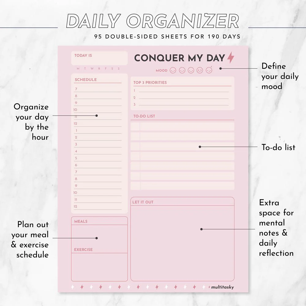Vegan Leather Organizational Notebook/Journal A5/A6 (3 Paper Options) by Multitasky - Image 7