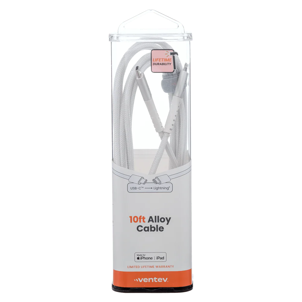 Ventev Chargesync Alloy USB C to Apple Lightning Cable 10ft by Ventev - Image 4