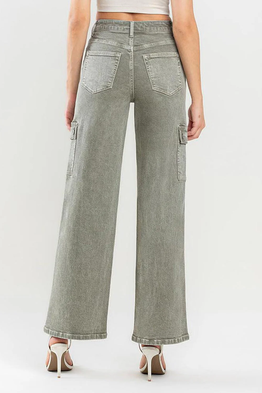 Vervet by Flying Monkey 90's Super High Rise Cargo Jeans - Image 2