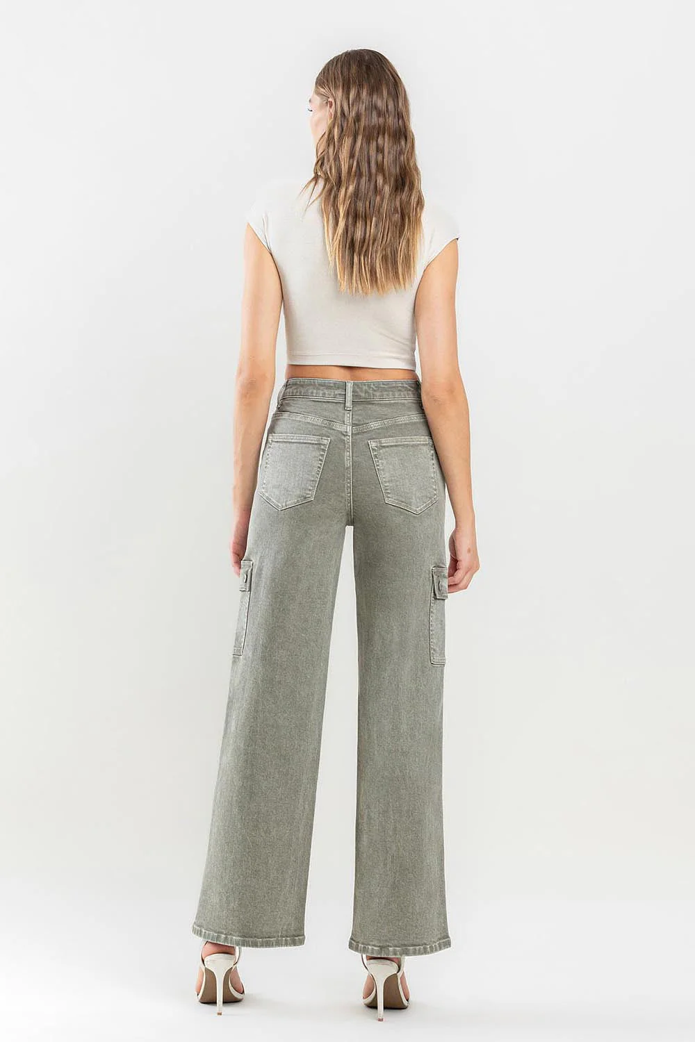 Vervet by Flying Monkey 90's Super High Rise Cargo Jeans - Image 4