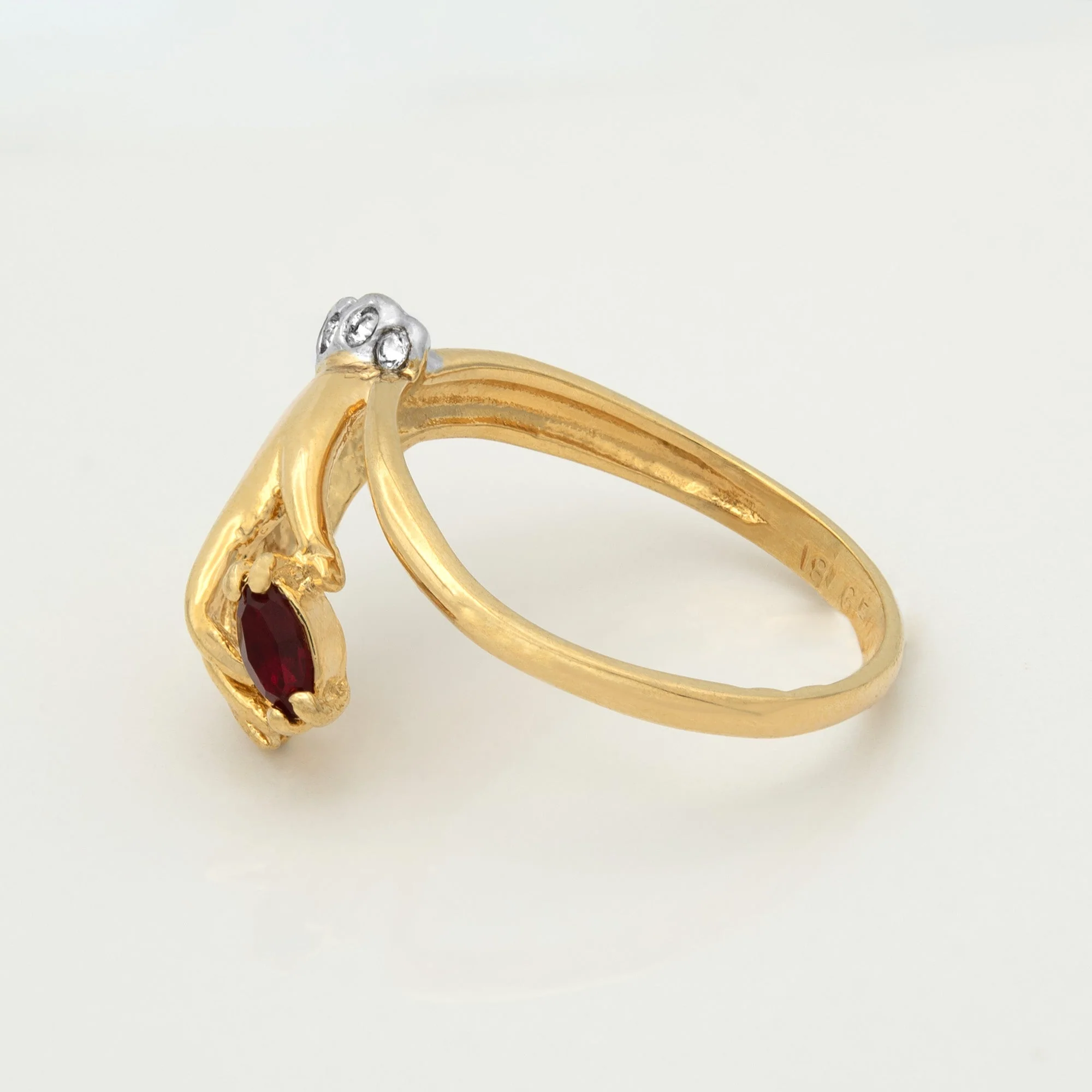 Vintage Austrian Crystals 18k Yellow Gold Matte or Polished Finish Made in USA by PVD Vintage Jewelry - Image 14