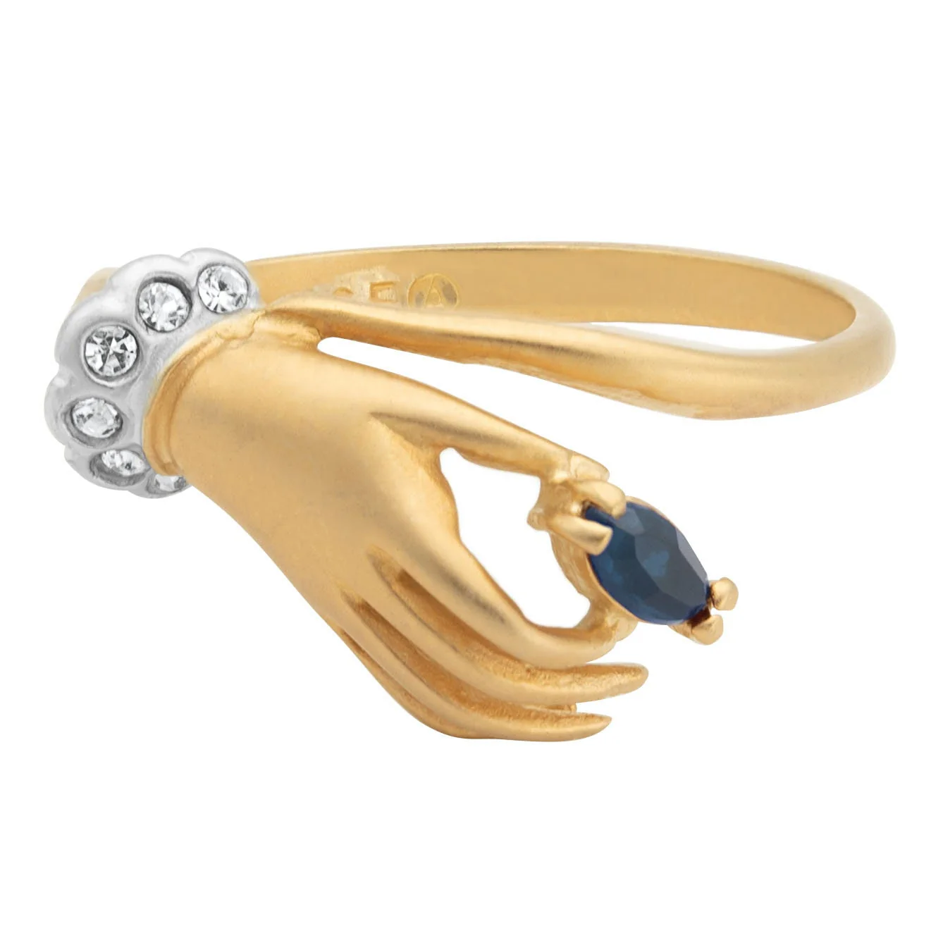 Vintage Austrian Crystals 18k Yellow Gold Matte or Polished Finish Made in USA by PVD Vintage Jewelry - Image 24