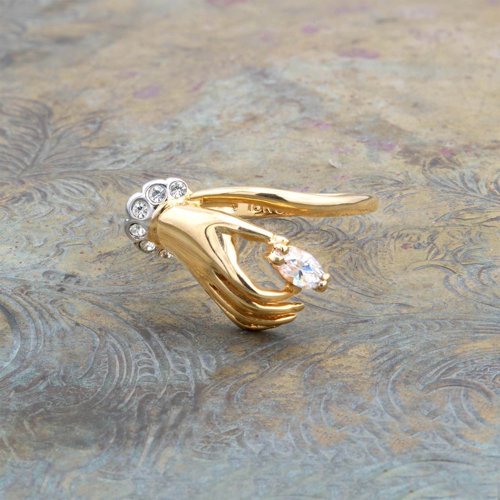 Vintage Austrian Crystals 18k Yellow Gold Matte or Polished Finish Made in USA by PVD Vintage Jewelry - Image 31