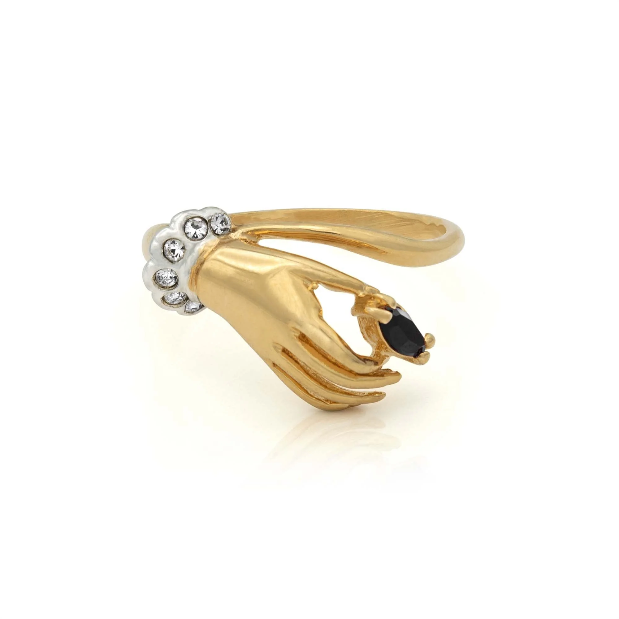Vintage Austrian Crystals 18k Yellow Gold Matte or Polished Finish Made in USA by PVD Vintage Jewelry - Image 45