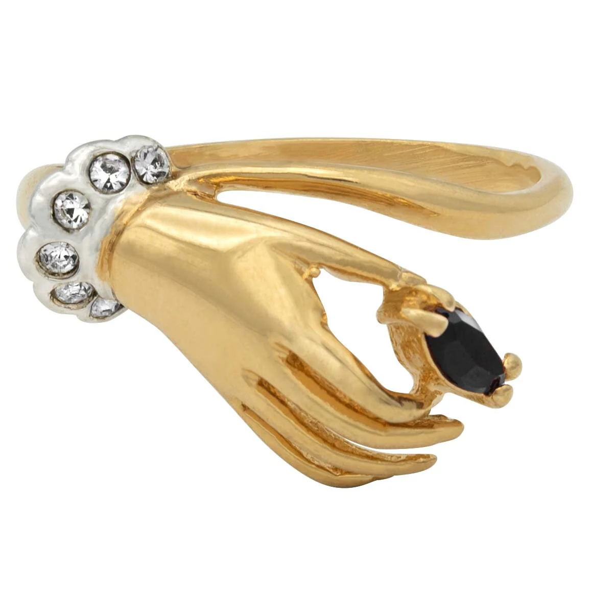 Vintage Austrian Crystals 18k Yellow Gold Matte or Polished Finish Made in USA by PVD Vintage Jewelry - Image 46