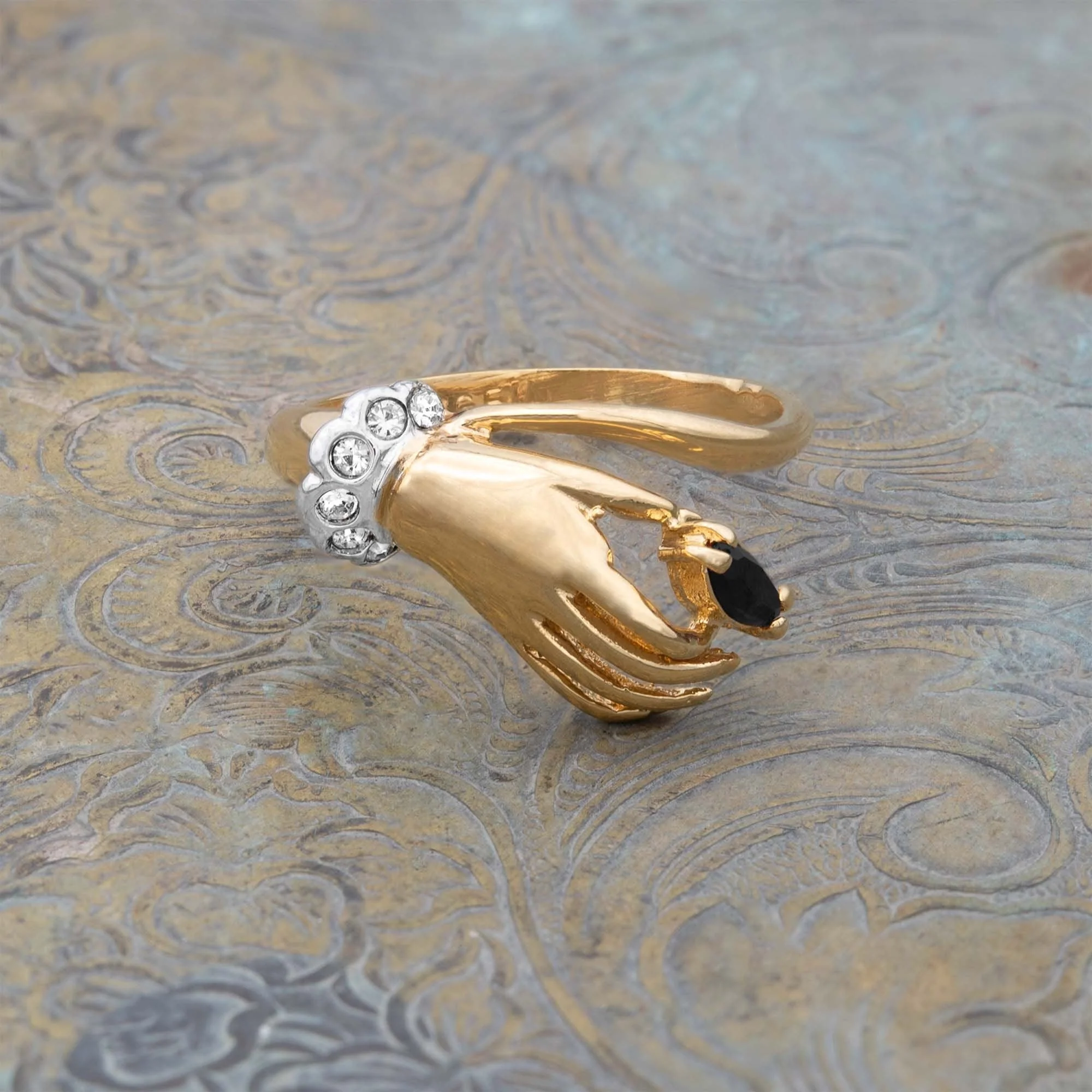 Vintage Austrian Crystals 18k Yellow Gold Matte or Polished Finish Made in USA by PVD Vintage Jewelry - Image 51