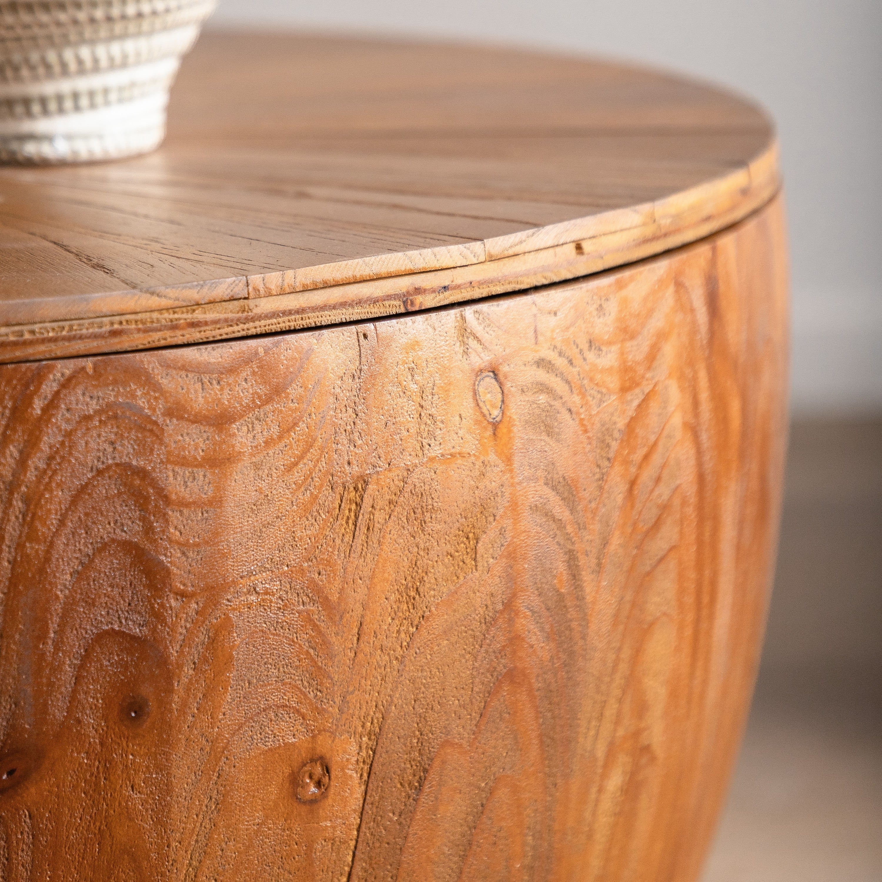 Vintage Style Bucket Shaped Coffee Table by Blak Hom - Image 4