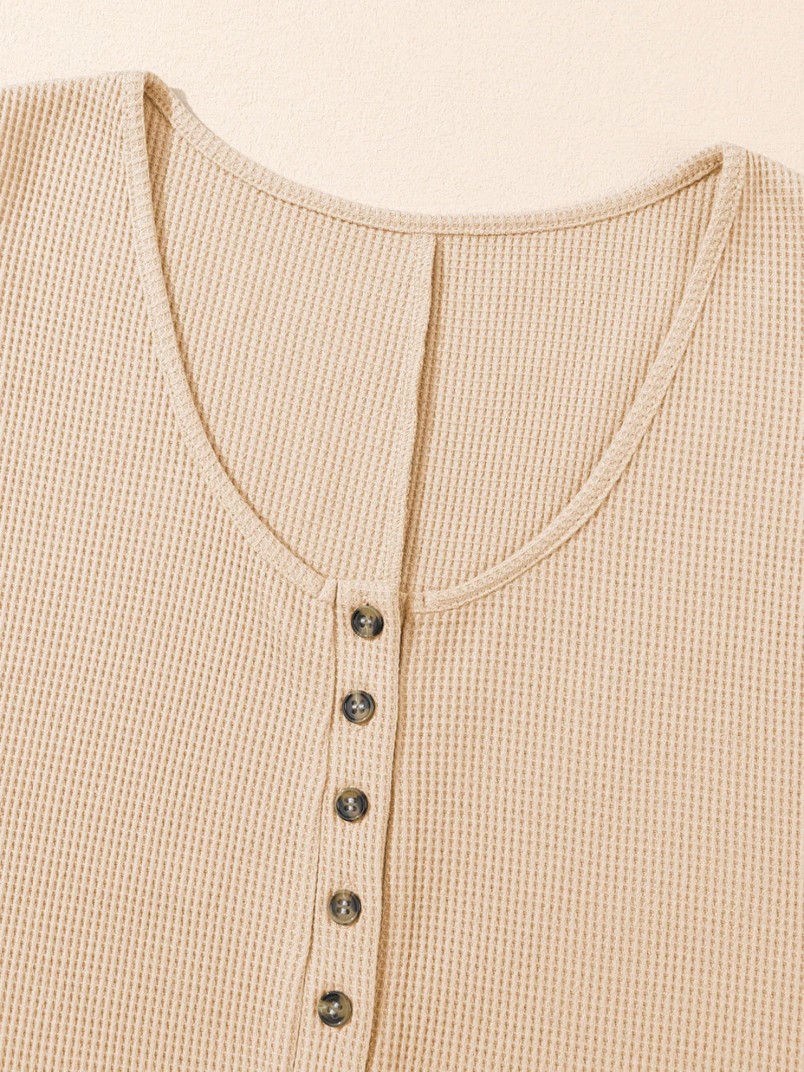Waffle-Knit Half Button Sleeveless Romper with Pockets - Image 23