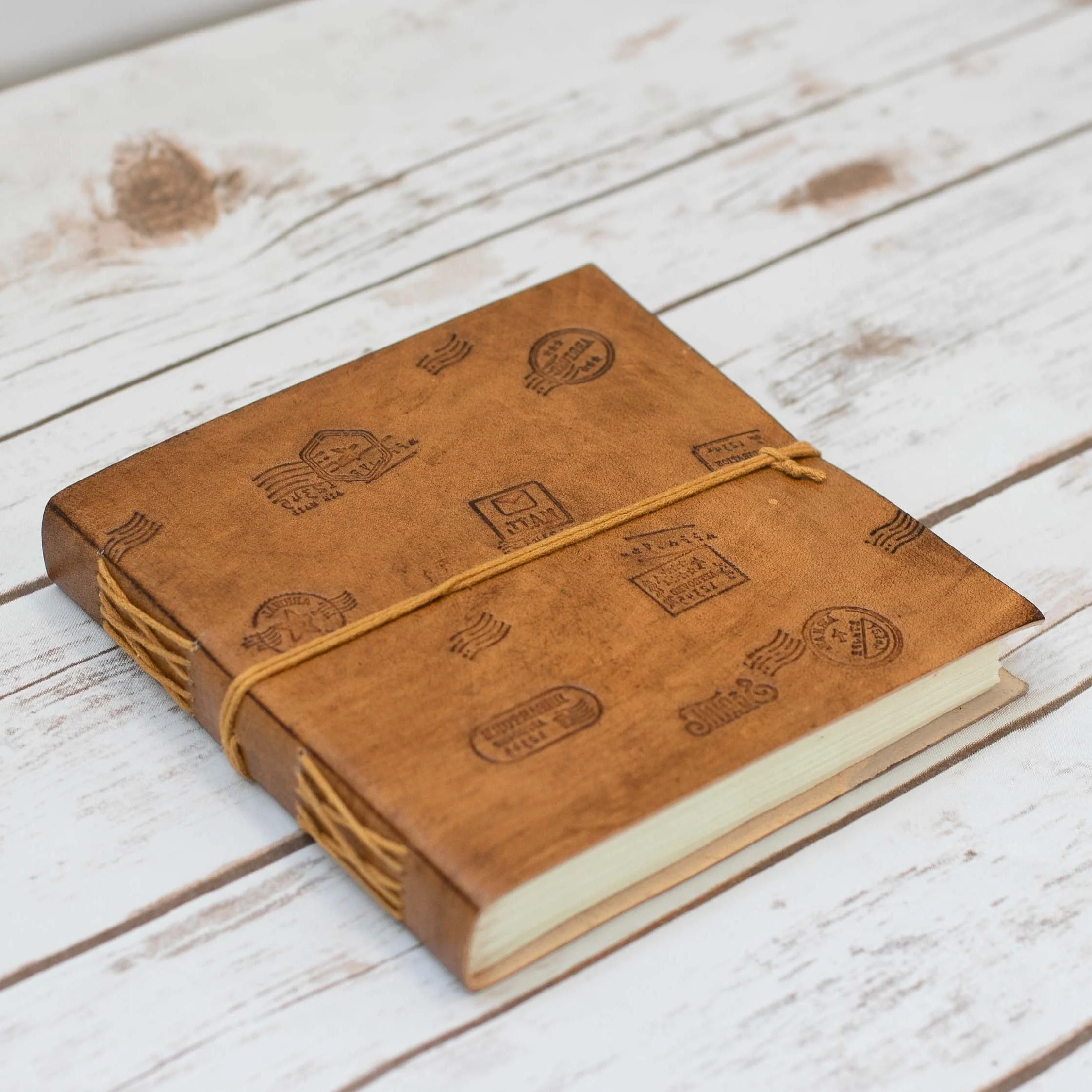 Wanderlust 7x7 Artist Handmade Leather Journal by Soothi - Image 7