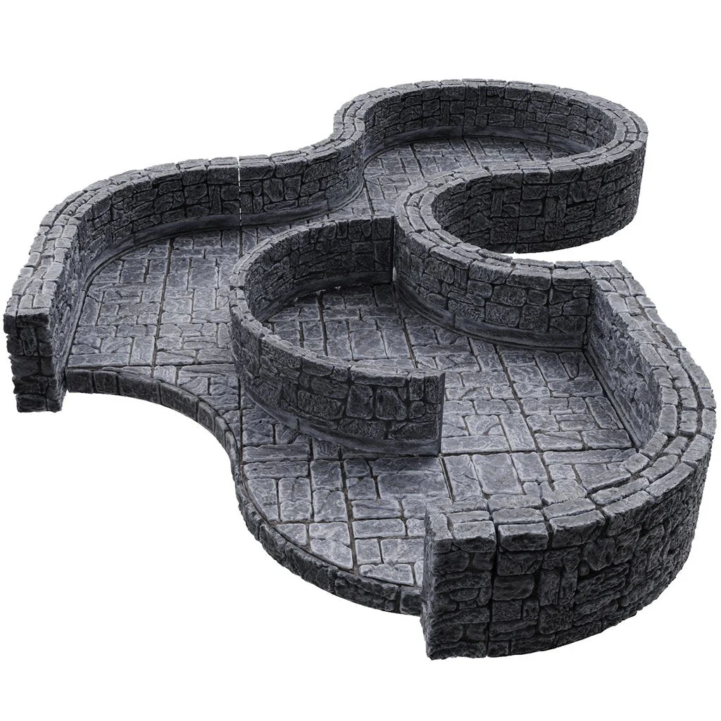 WarLock Tiles:  Dungeon Tiles III - Curves Expansion - Image 3
